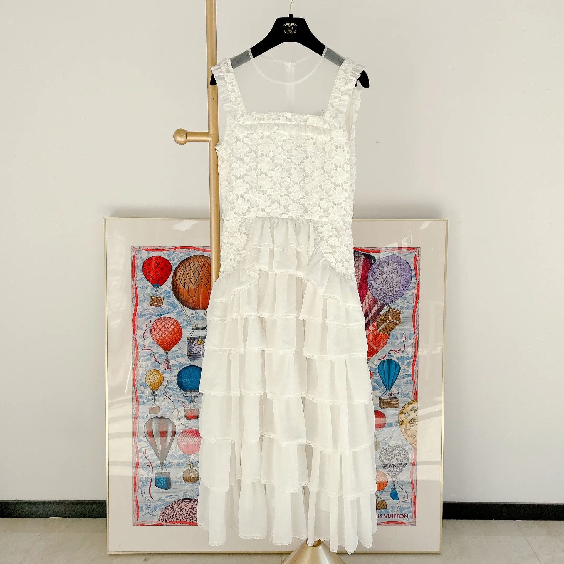 Other Bora Aksu White Lace Tulle Cake Dress Size S / US 4 / IT 40 - 1 Thumbnail