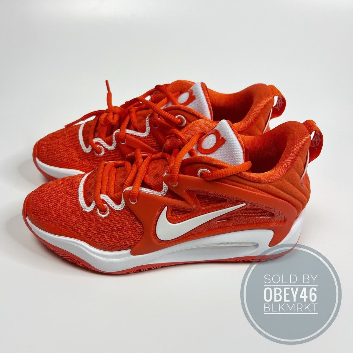 image of Nike Kevin Durant Kd15 Tb Promo Shoes Orange White 5.5, Men's
