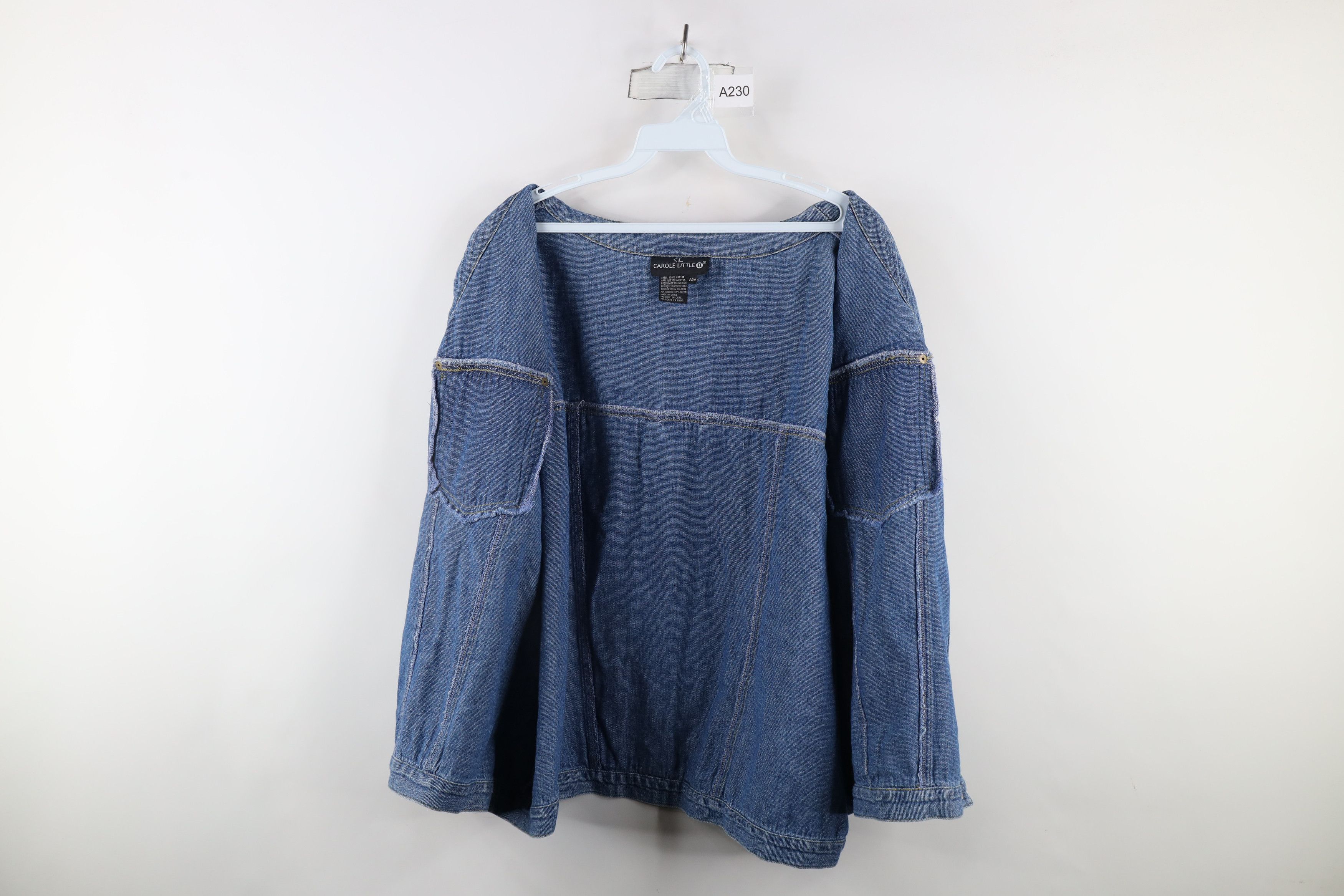 Vintage Vintage 90s Streetwear Patchwork Denim Button Vest Jacket Size 4XL / US 24-26 - 10 Thumbnail