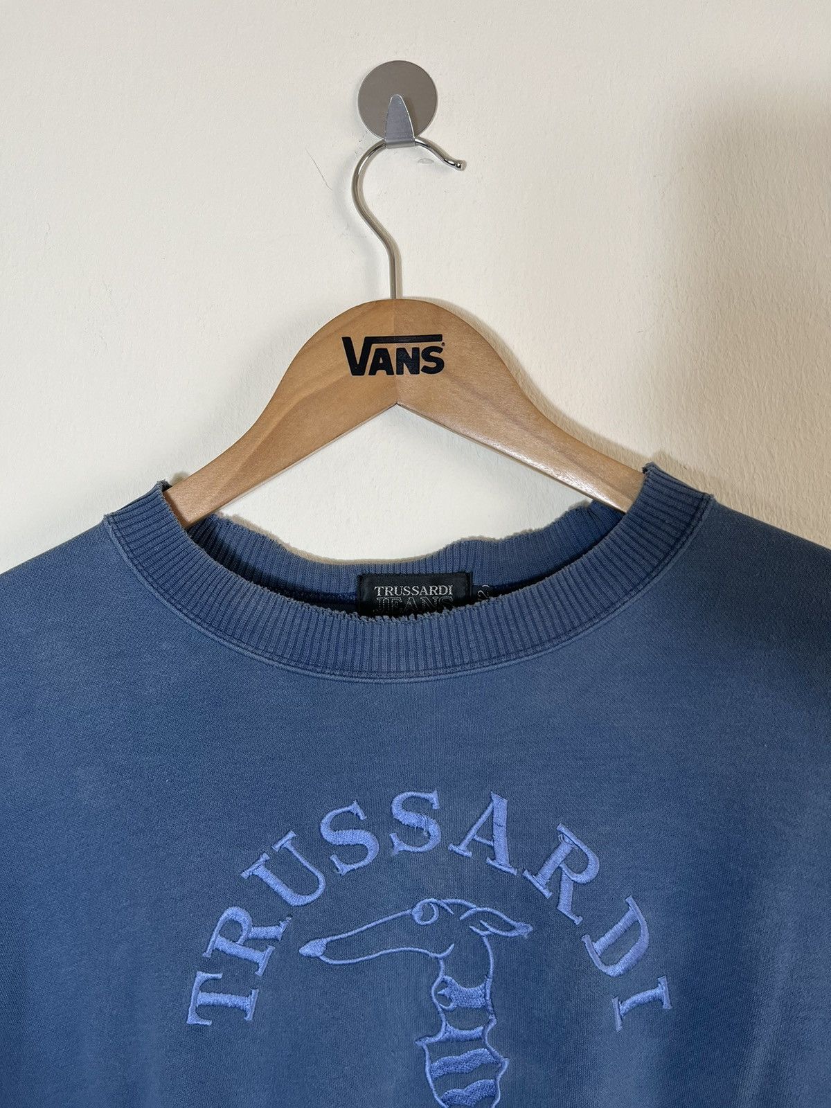 Trussardi Trussardi Jeans Distressed Sweatshirt Size US XS / EU 42 / 0 - 5 Thumbnail