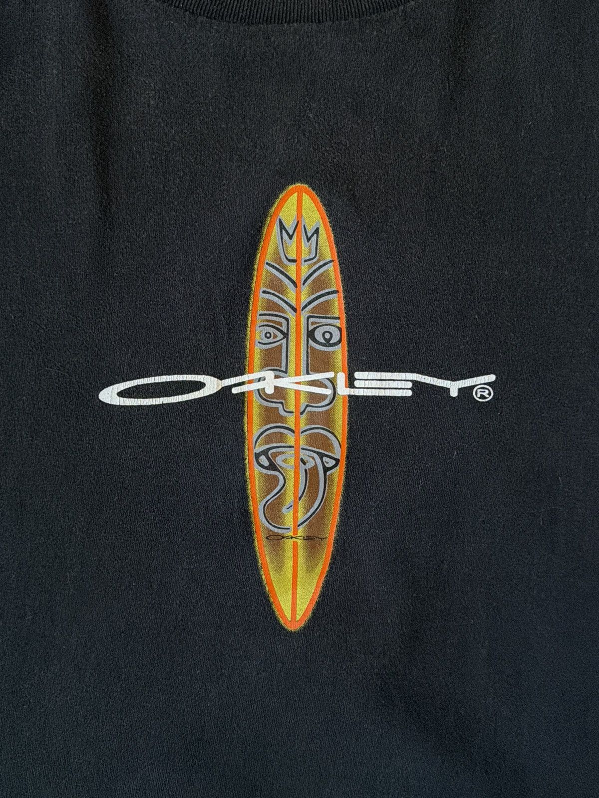 Oakley Oakley Surfing Board Vintage Faded T Shirt Genuine Software Size US L / EU 52-54 / 3 - 4 Thumbnail