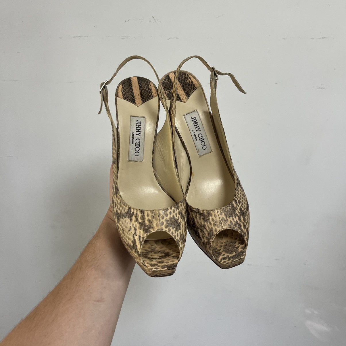Jimmy Choo Jimmy Choo High Heels Sneak Skin Luxury Size US 11 / IT 41 - 3 Thumbnail