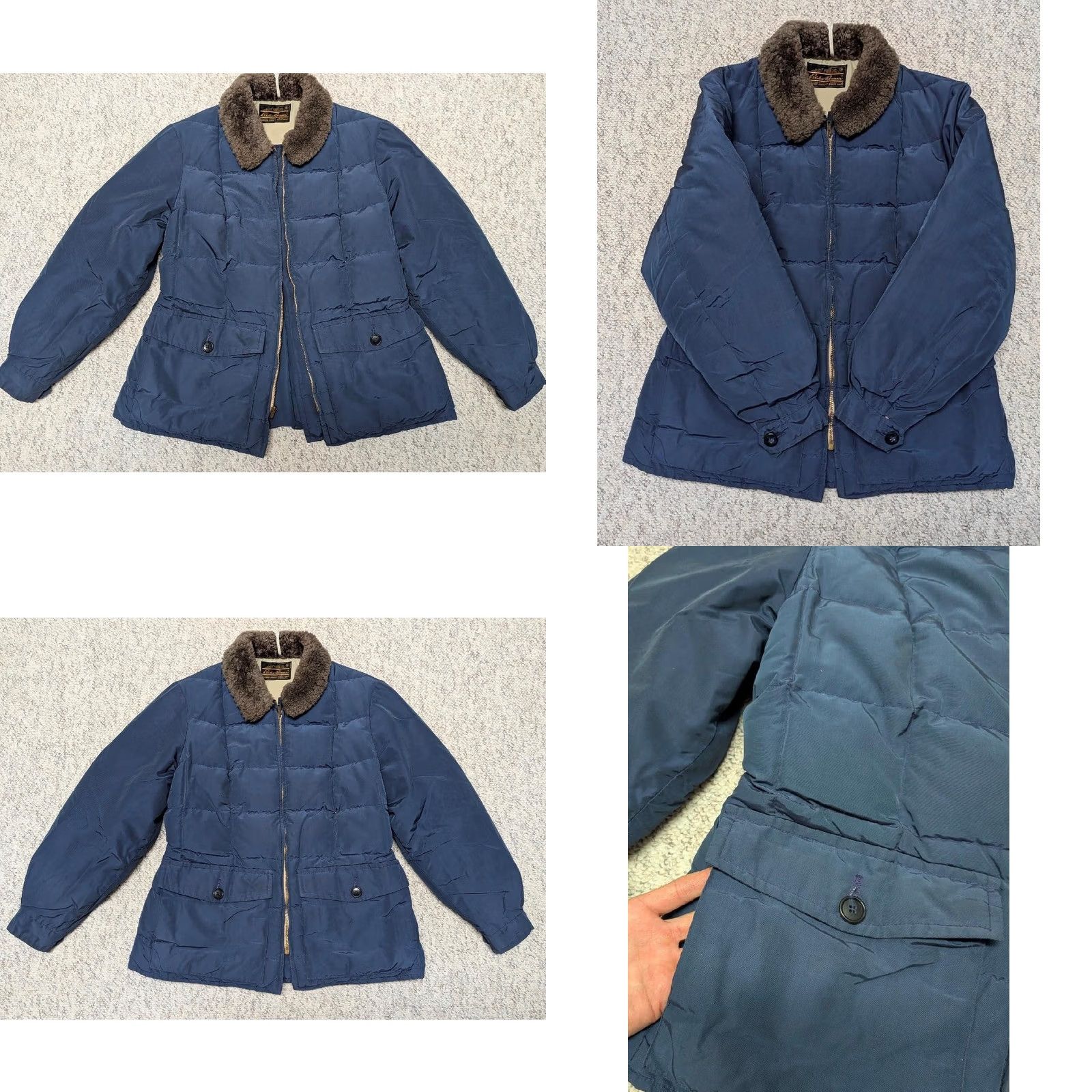 Eddie Bauer VINTAGE Eddie Bauer Women Coat Mouton Down Yukon S Blue Goose Down Puffer Jacket Grid 1970's - Womens, XS? Size S / US 4 / IT 40 - 8 Thumbnail