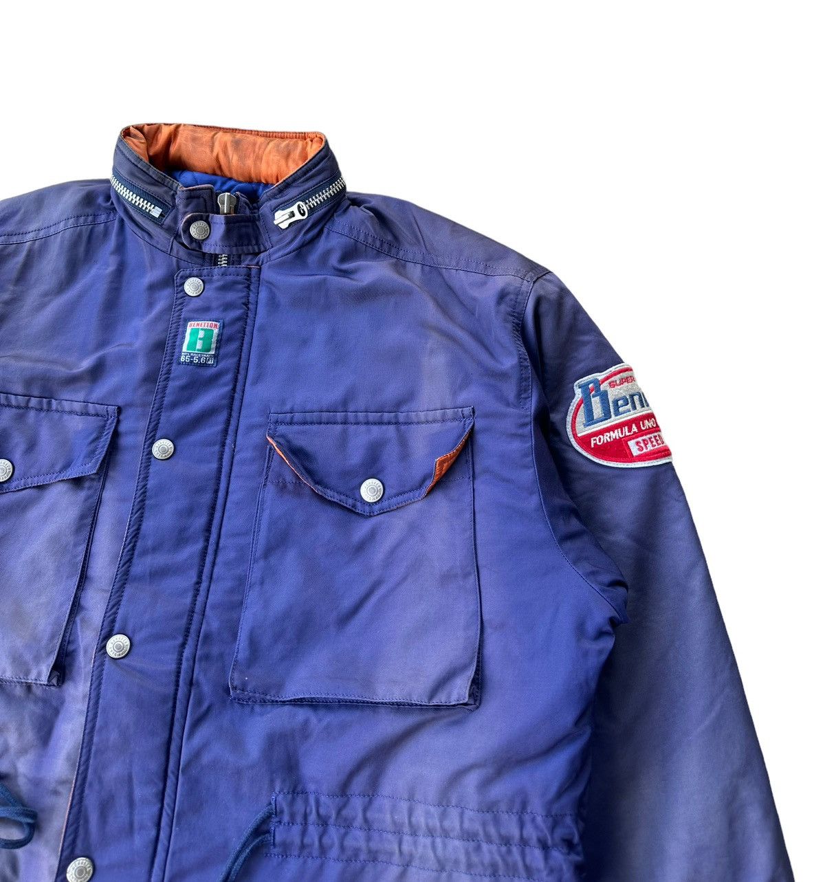 Vintage Sunfaded Benetton formula 1 racing team jacket Size US L / EU 52-54 / 3 - 5 Thumbnail