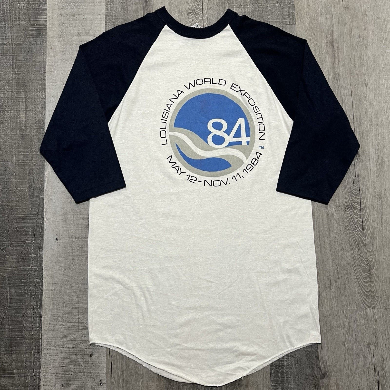 Other VTG 1984 Louisiana World Exposition 3/4 Sleeve Jersey Shirt Size US XL / EU 56 / 4 - 1 Thumbnail