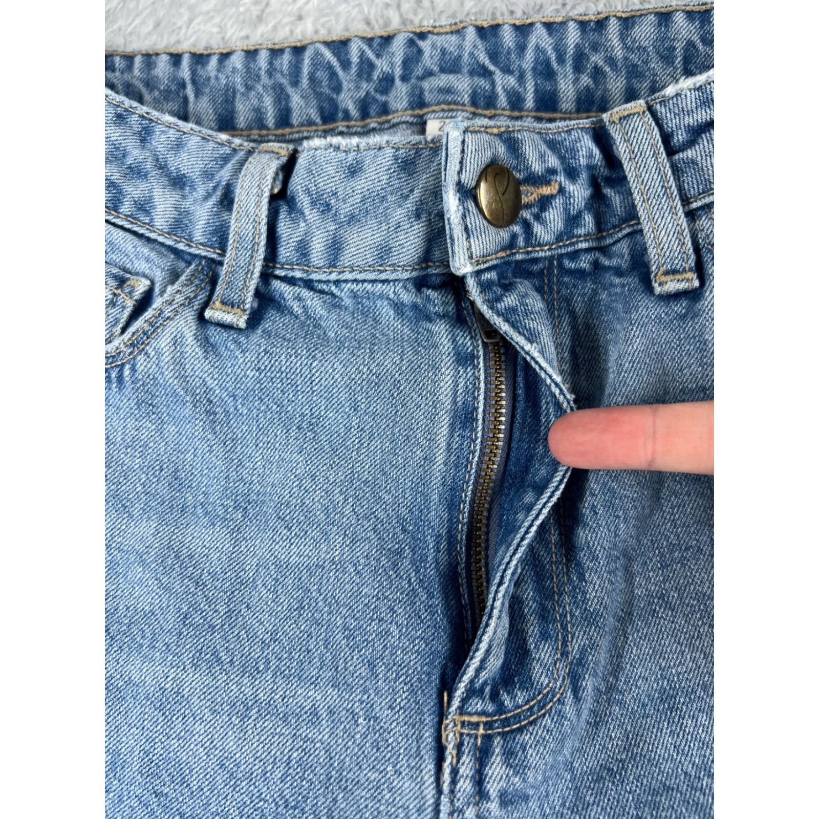 Paige Paige Jeans Womens 28 Blue Denim Callie Patches 28x22 Cotton Stretch 5-Pocket Design Paige Brand Regular Fit Size 28" / US 6 / IT 42 - 5 Thumbnail