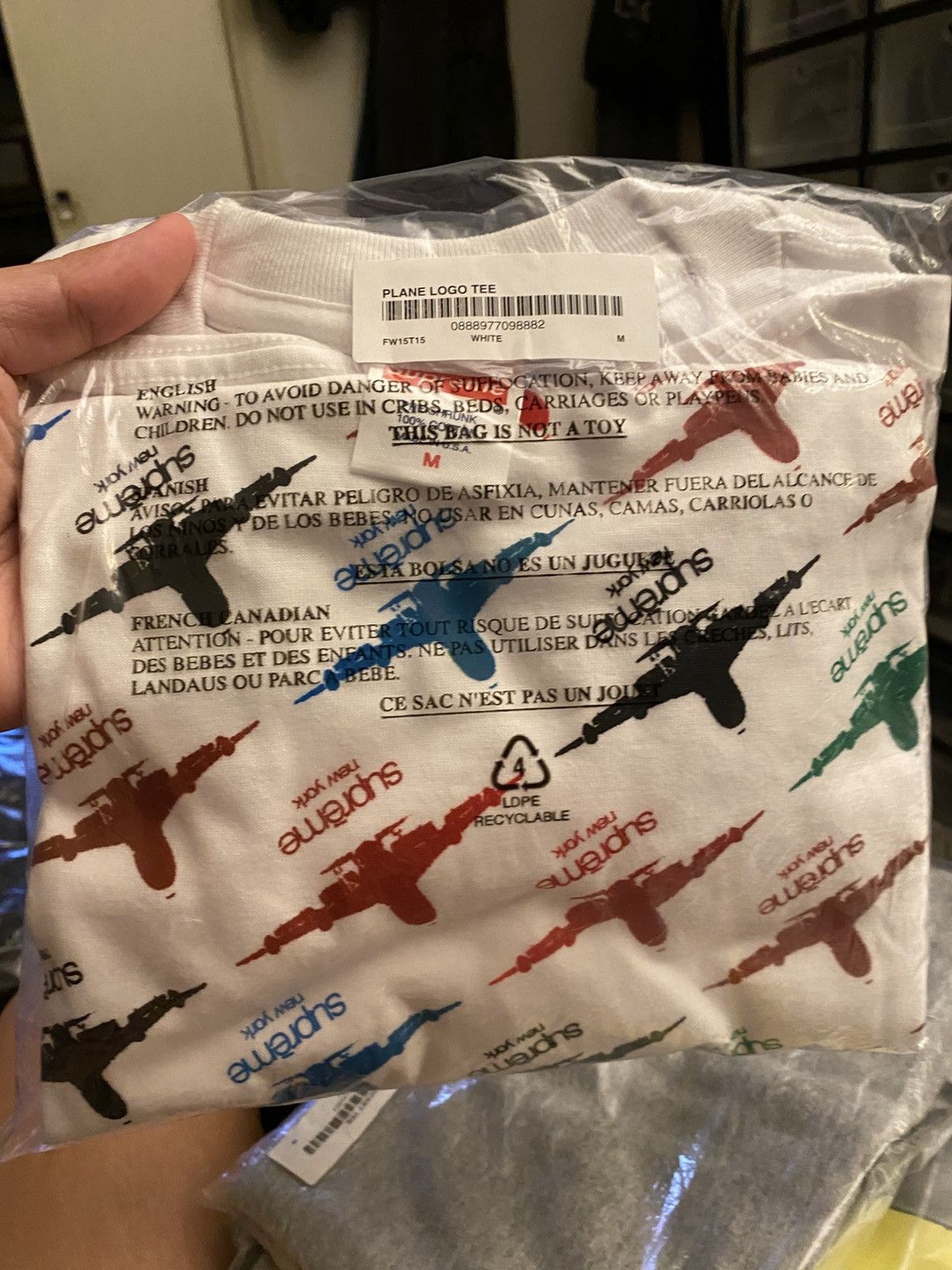 Supreme Supreme Plane Logo Tee Size US M / EU 48-50 / 2 - 1 Thumbnail