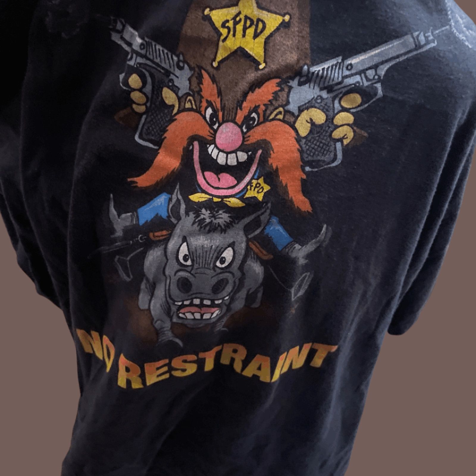 Hanes VTG Protest Tee | Anti-Cop Graphic Satire | Hanes XL 90s Size US XL / EU 56 / 4 - 2 Thumbnail