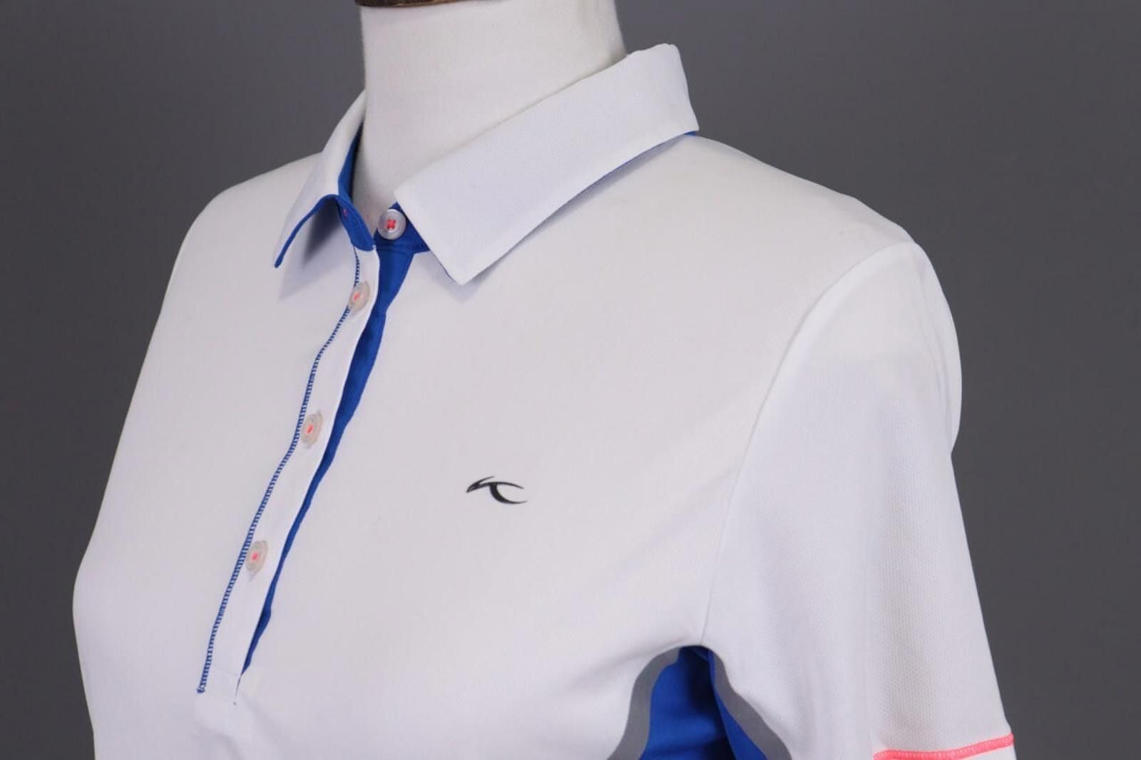 KJUS KJUS Ladies Brora SS Polo White Polo Shirt Size 38 / M Size M / US 6-8 / IT 42-44 - 9 Thumbnail