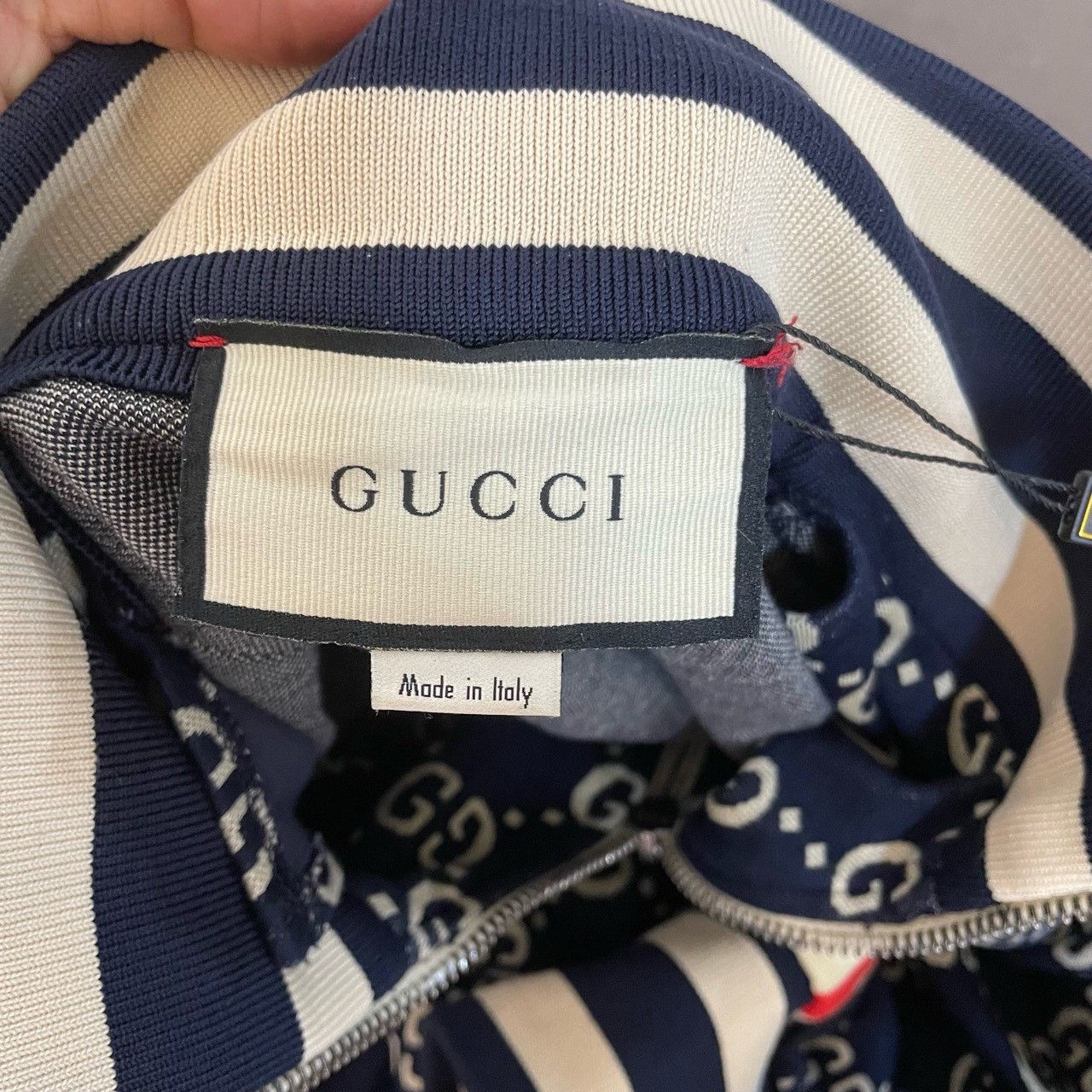 Gucci Gucci Red and blue new full logo school uniform jacket 2501 Size US XS / EU 42 / 0 - 5 Thumbnail