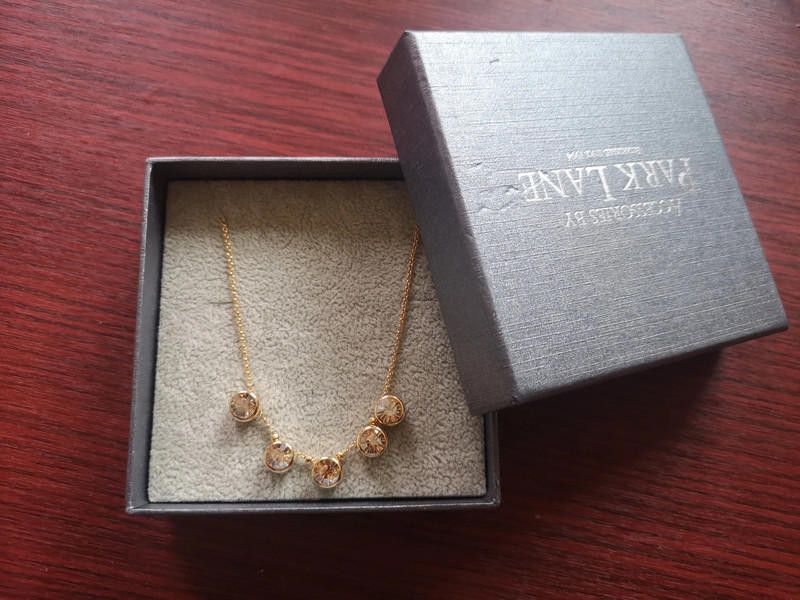 Designer Park Lane Rose Gold Plated Crystal Necklace and Earring Set Size ONE SIZE - 3 Thumbnail