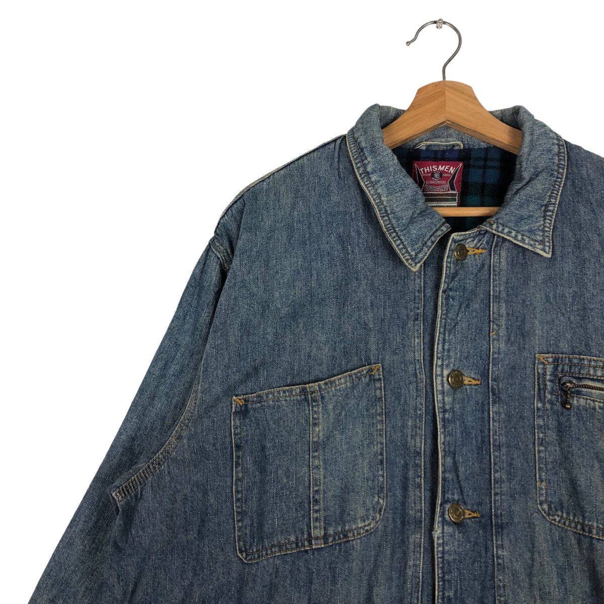 Hai Sporting Gear 🔥Vtg Denim Jacket Blanket Lining This Man Sporting Japan Size US M / EU 48-50 / 2 - 7 Thumbnail