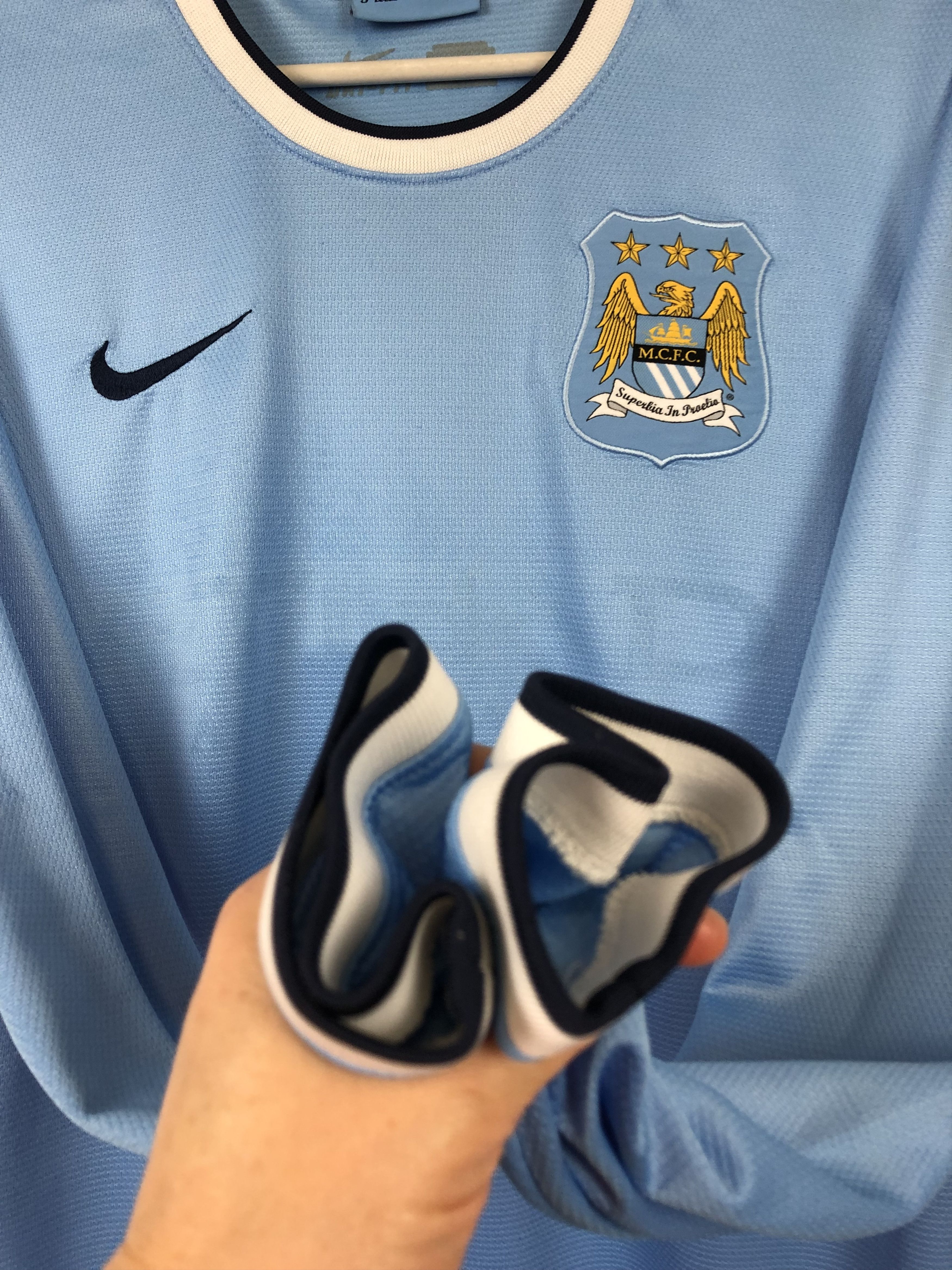 Nike Manchester City football shirt 2013 Soccer Nike Rare Hype Size US M / EU 48-50 / 2 - 9 Thumbnail