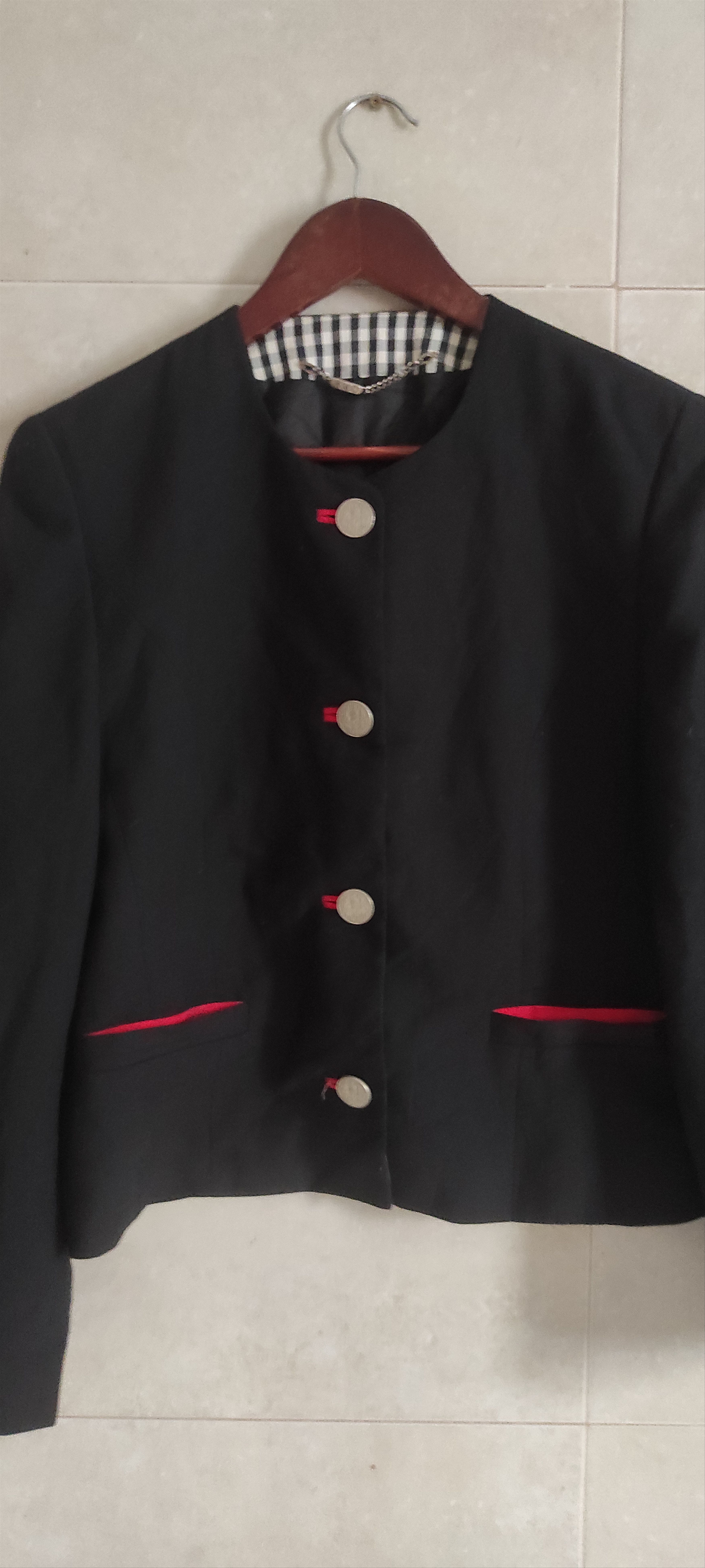 Vintage HMC Hucke Mode Collection Women's Single Breasted Blazer Size M / US 6-8 / IT 42-44 - 2 Thumbnail