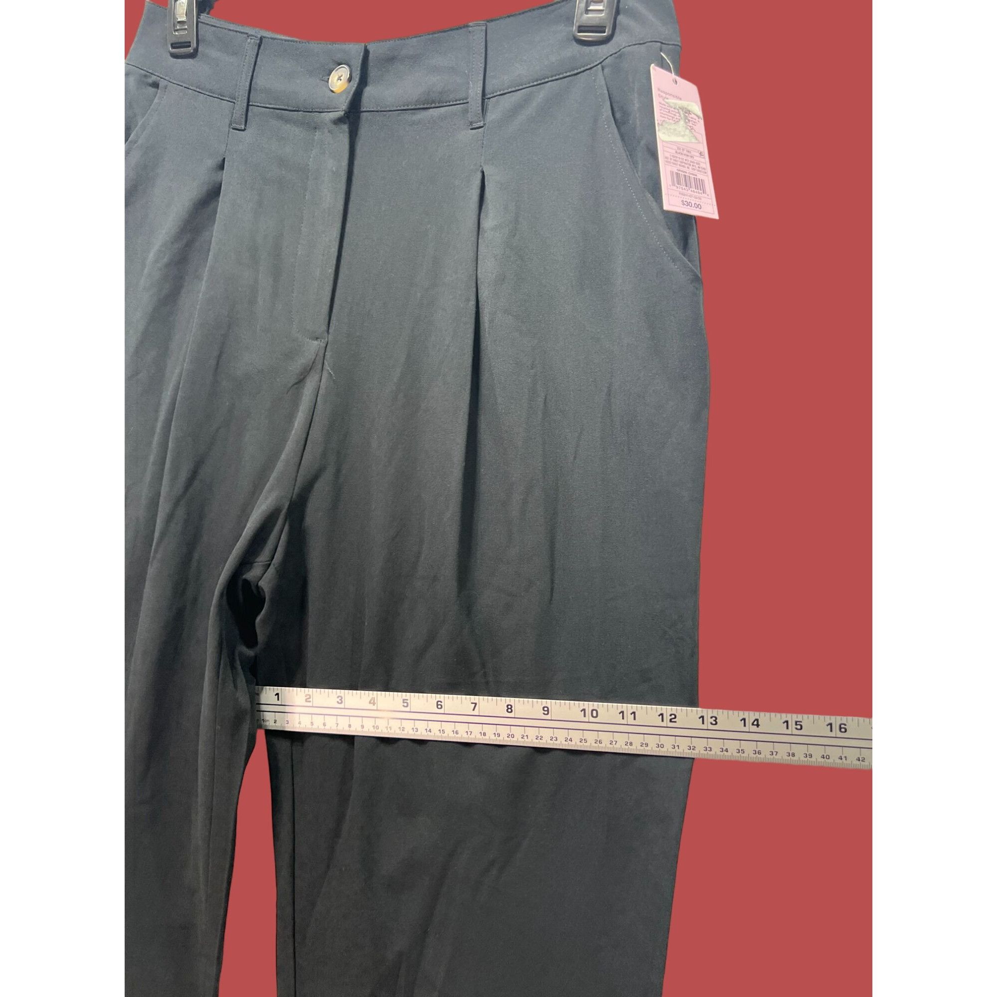 Other Wild Fable - Women's Wide Leg Trouser Pants - Black - 12 Size 34" / US 12 / IT 48 - 7 Thumbnail