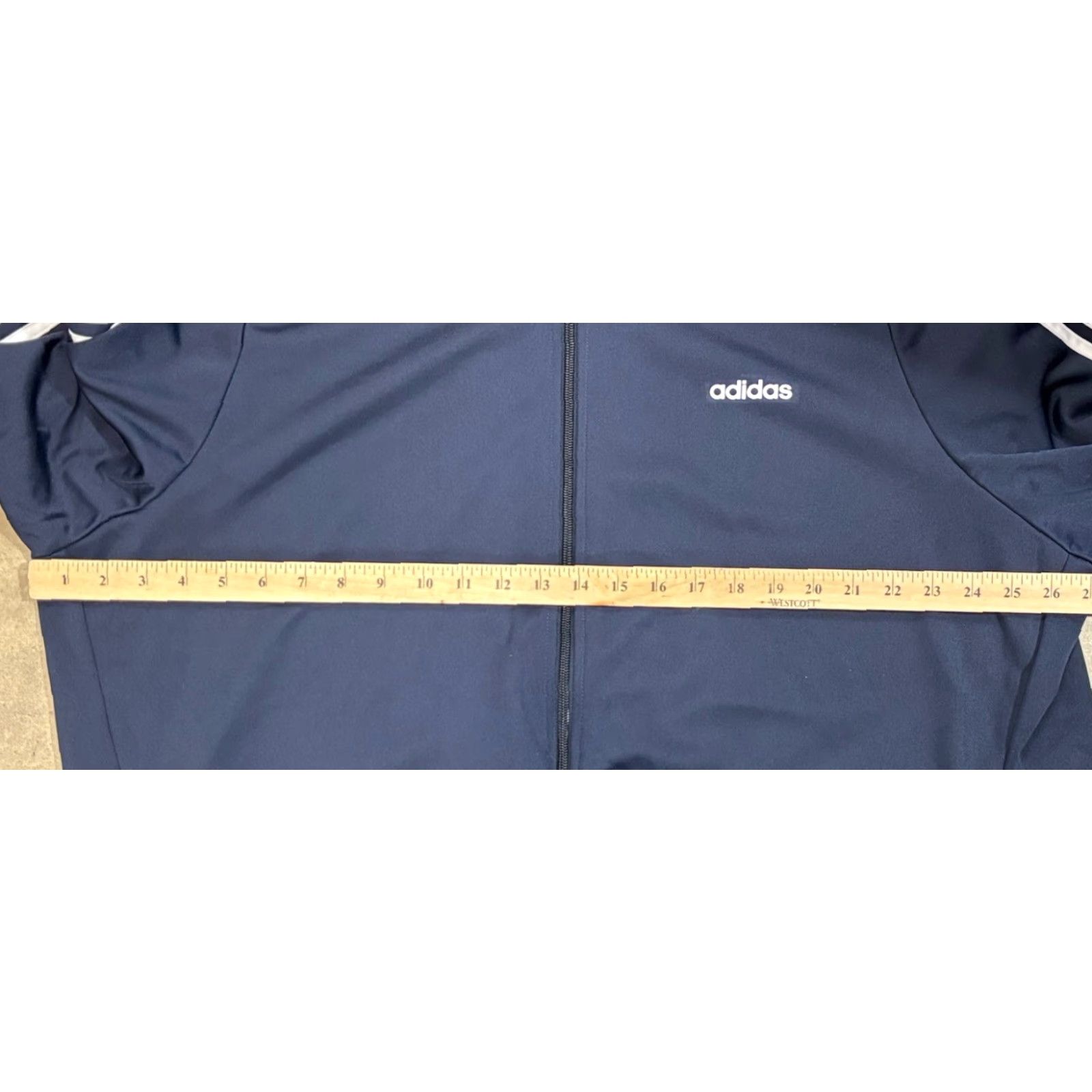 Adidas **Adidas 4X Plus Size Navy Blue Slim Fit Women's Warm-Up Jacket** User: Adidas 4X Plus Size Navy Blue Slim Fit Women's Warm-Up Jacket 3-Stripes Size XXL / US 16-18 / IT 52-54 - 7 Thumbnail