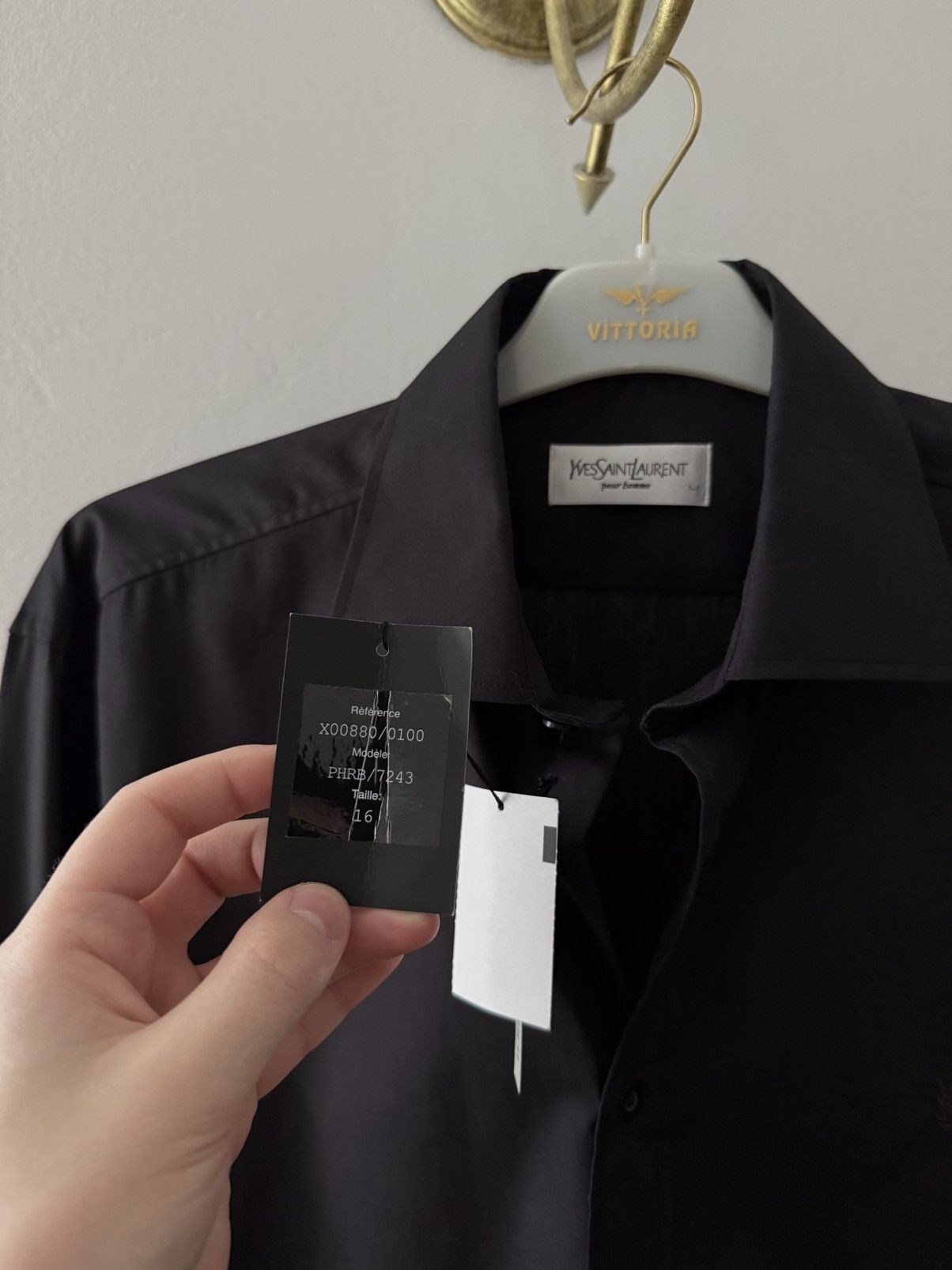 Yves Saint Laurent Vintage Yves Saint Laurent YSL Button Up Shirt Size US L / EU 52-54 / 3 - 4 Thumbnail