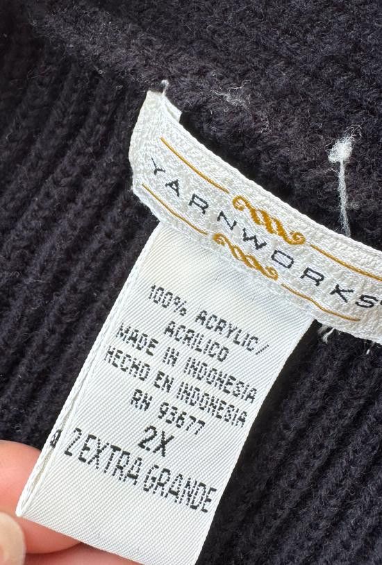 Designer Yarnworks Black Cardigan 2XL Size XXL / US 16-18 / IT 52-54 - 2 Thumbnail