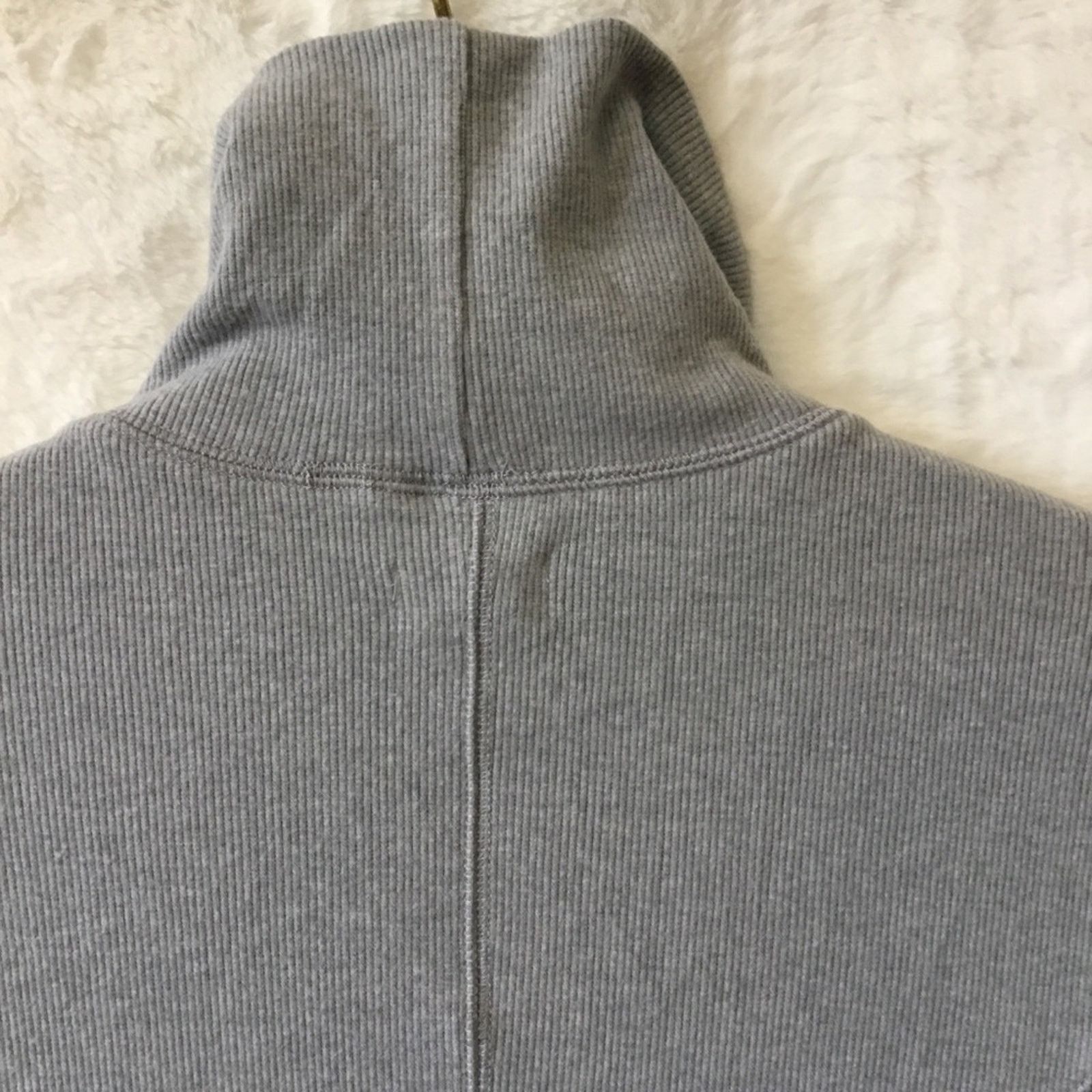 Other UpWest Gray Cozy Rib Long Sleeve Turtleneck Dress Size M / US 6-8 / IT 42-44 - 12 Thumbnail