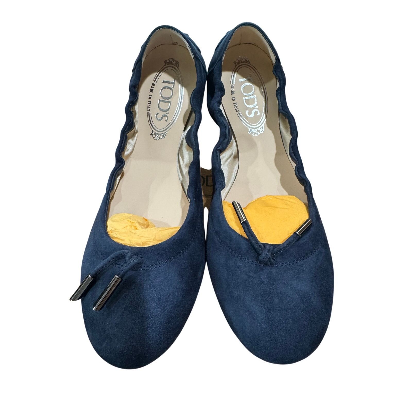 Tod's Tods Blue Suede Ballerina Dee Laccetto Ballet flats sz. 38 Size US 8 / IT 38 - 5 Thumbnail