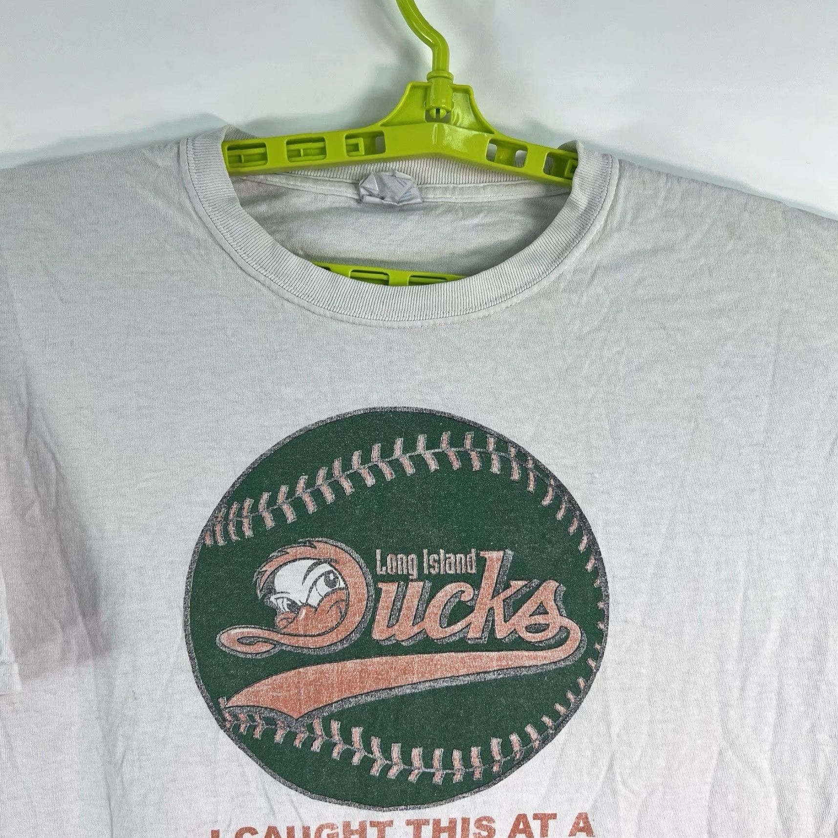 Port & Company VINTAGE Port & Company Long Island Ducks Baseball Fan Givi Caught This T-Shirt Adult XL Gray 90s Sports Shirt Men XS? Size US XL / EU 56 / 4 - 5 Thumbnail