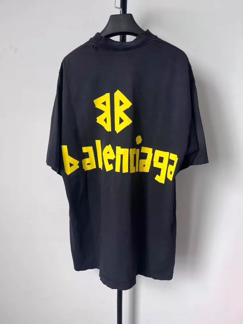 Balenciaga Balenciaga Adhesive tape short sleeve T-shirt Size US XS / EU 42 / 0 - 2 Thumbnail