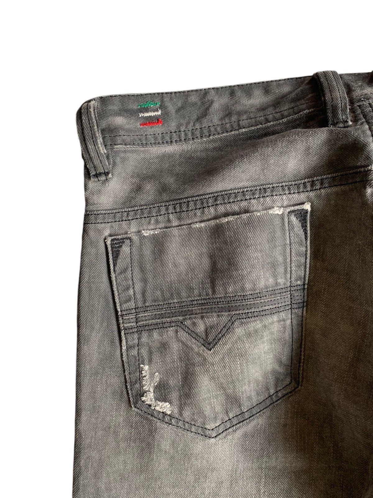 If Six Was Nine × Japanese Brand DIESEL SAFADO PUNK STYLE DISTRESSED DENIM MADE IN ITALY☠️ Size US 33 - 11 Thumbnail