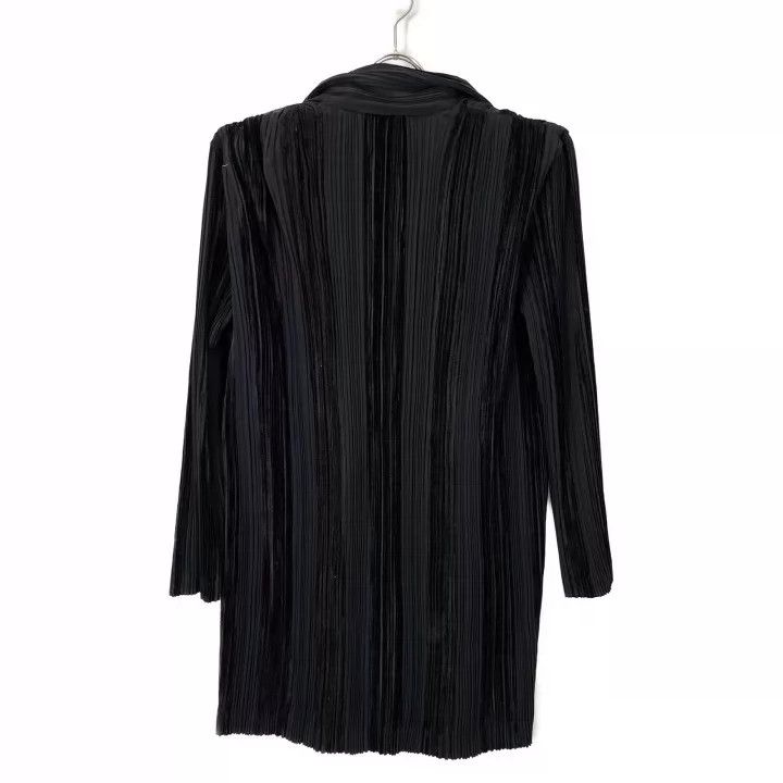 Issey Miyake issey miyake Black velvet double-breasted pleated coat Size US L / EU 52-54 / 3 - 2 Thumbnail