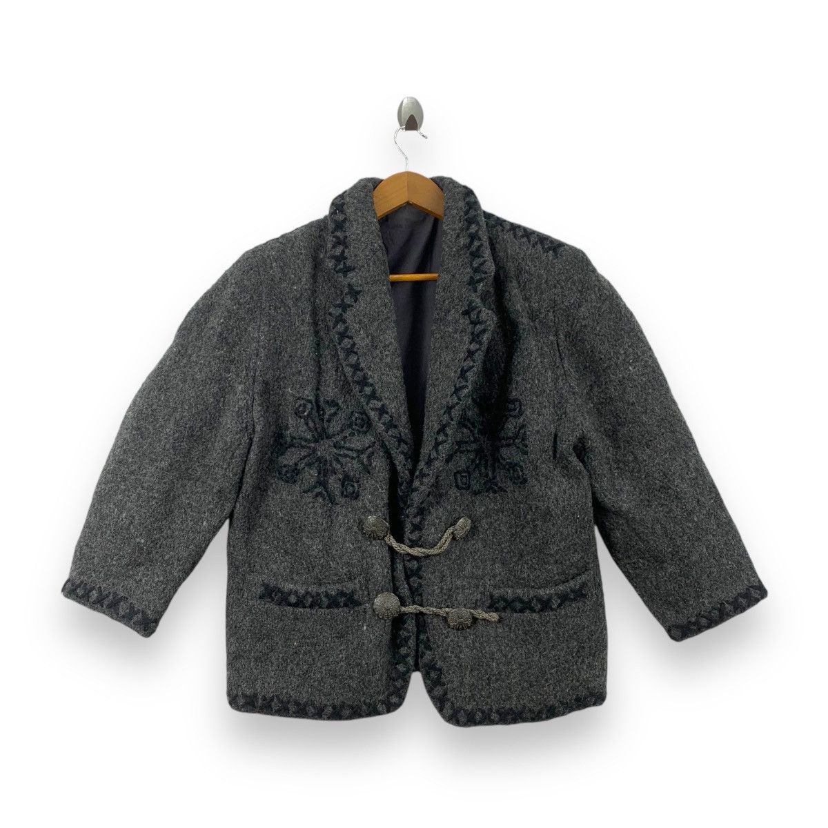 Issey Miyake Vintage ISSEY MIYAKE I.S. Aztec Nordic Snowflake Jacket Size L / US 10 / IT 46 - 1 Thumbnail