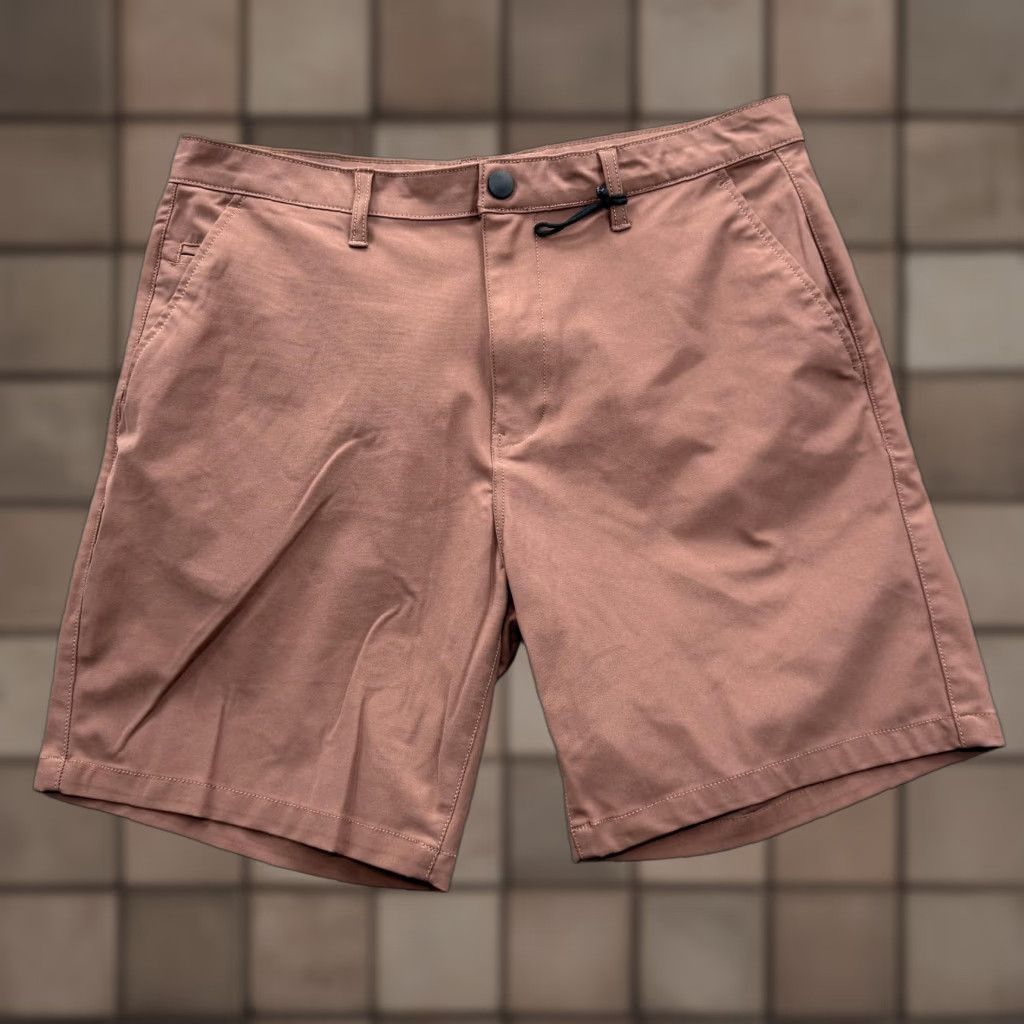 Vintage Desert Dunes Mens Chino Shorts 34 Brown Flat Front 7 Inseam Casual Summer Golf Pocket Size US 34 / EU 50 - 1 Thumbnail