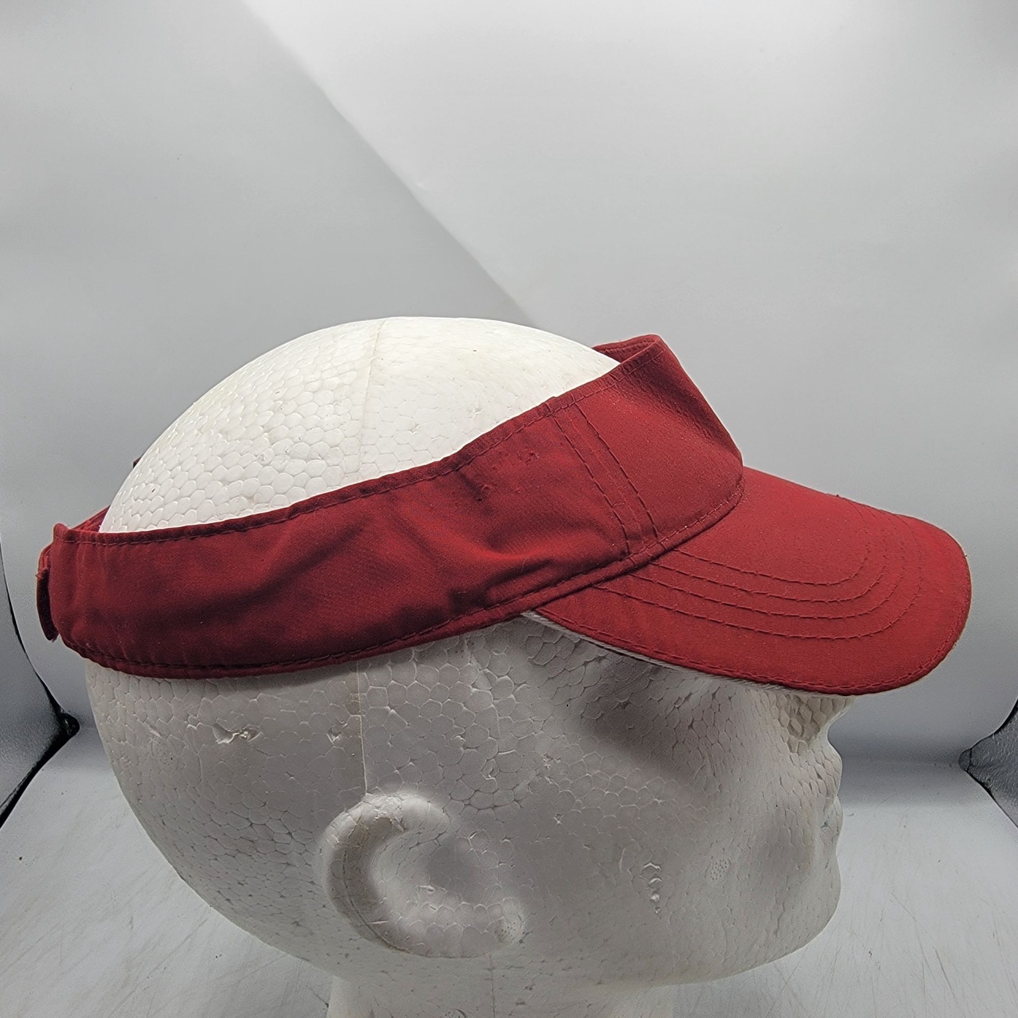Other Ritas Adults Red Adjustable Visor Cap Hat Work Wear Casual O Size ONE SIZE - 4 Thumbnail