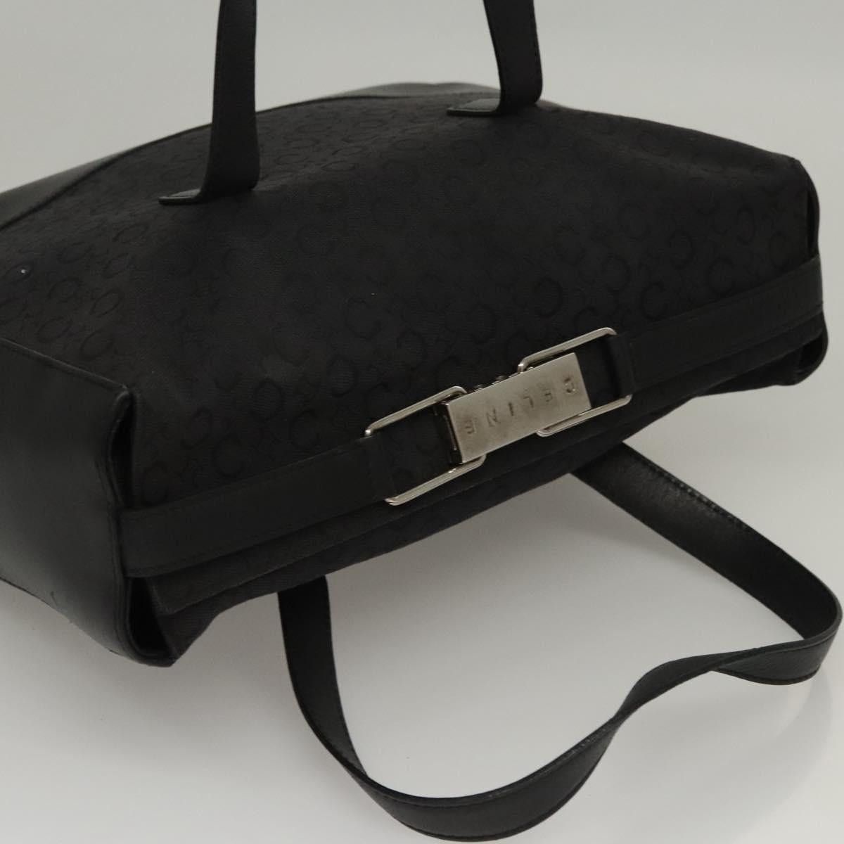 Celine CELINE C Macadam Canvas Hand Bag Black Size ONE SIZE - 6 Thumbnail