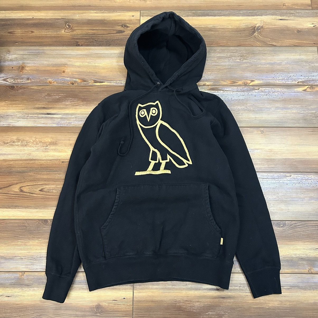 Octobers Very Own Drake OVO Octobers Very Own Black Gold Owl Hoodie ...