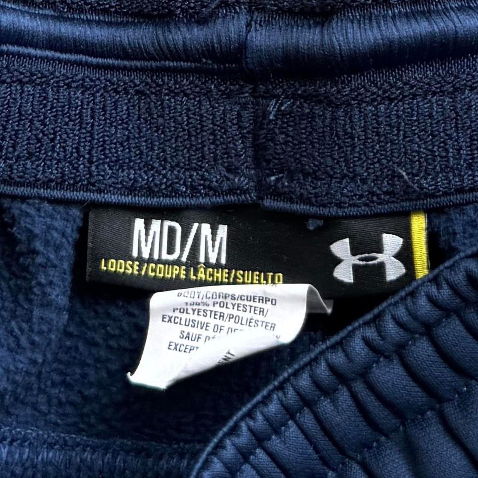 Under Armour × Vintage Vintage Y2K Under Armour Baggy Blue Grunge Sweatpants Size US 31 - 4 Thumbnail