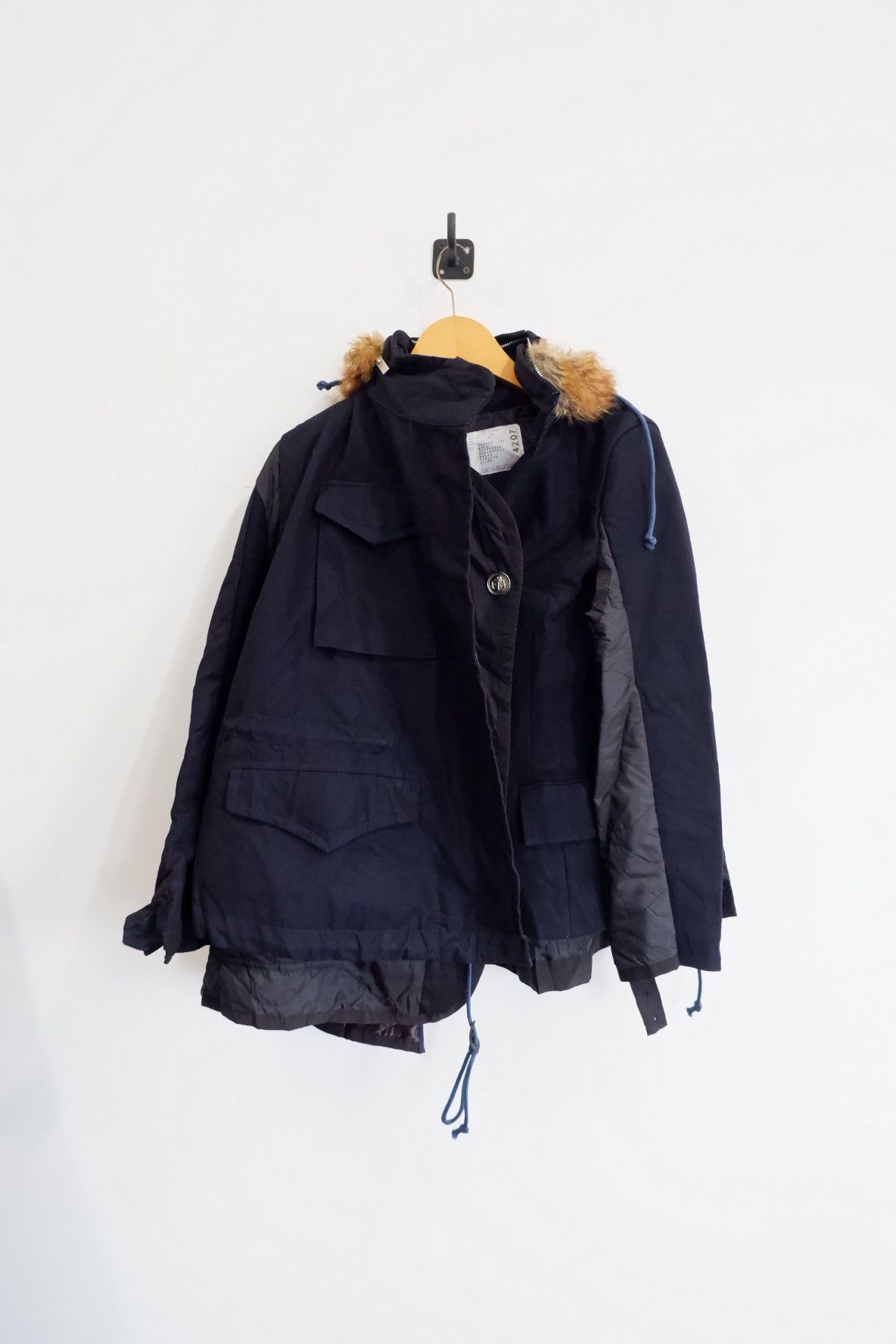Sacai FW/18 SACAI Reconstructed Runway Fur Jacket Size M / US 6-8 / IT 42-44 - 4 Thumbnail