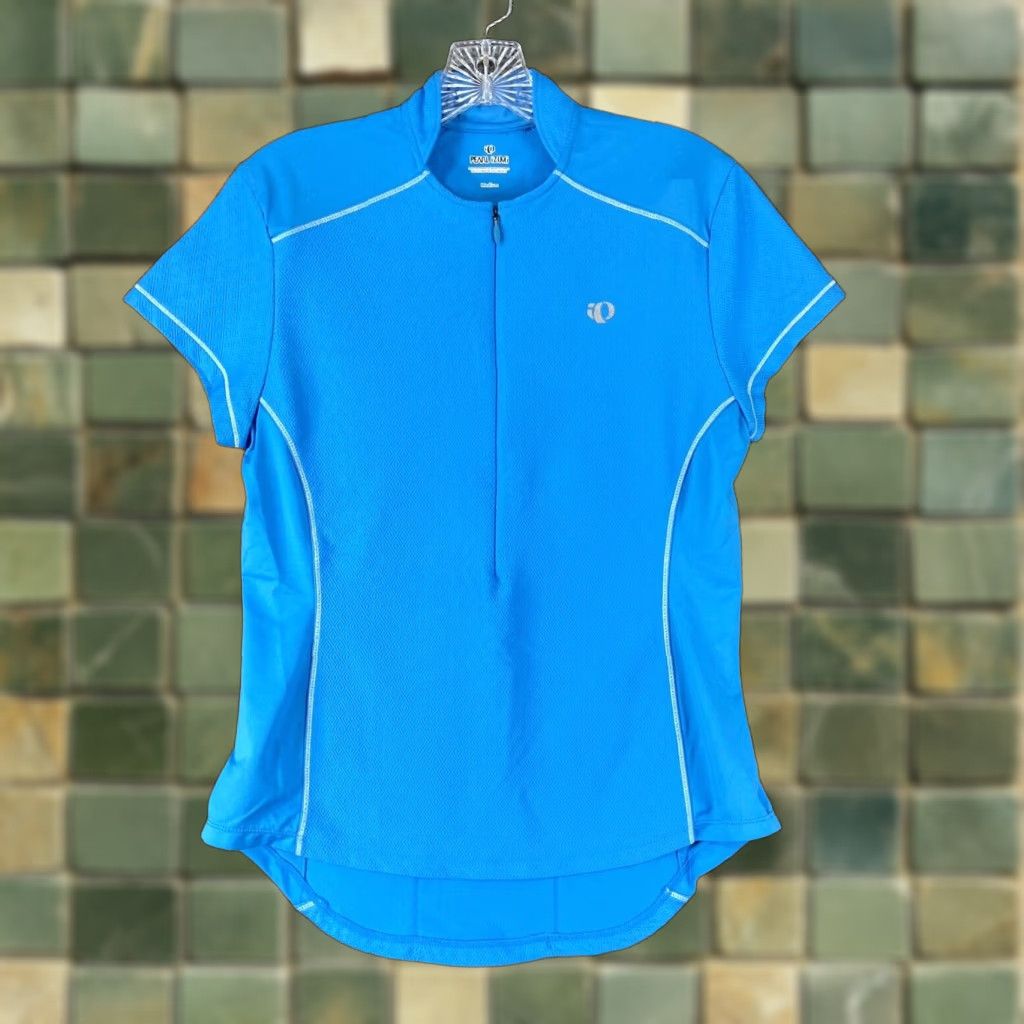 PEARL iZUMi Pearl Izumi Shirt Women M Blue Short Sleeve Activewear 90s? Size M / US 6-8 / IT 42-44 - 1 Thumbnail