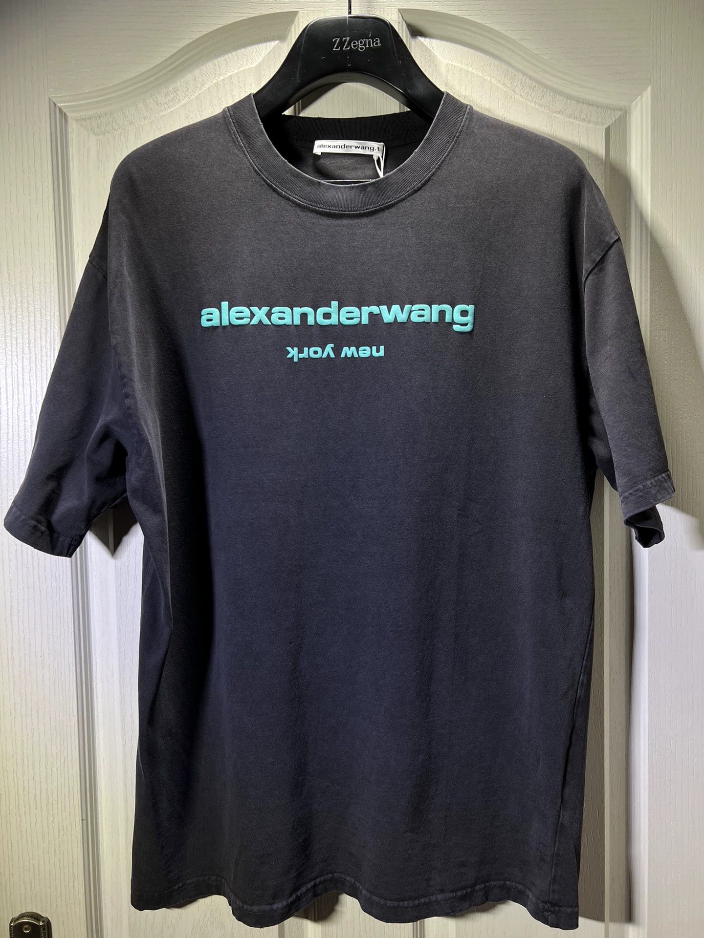 Alexander Wang Alexander Wang Men's Washed Distressed T-Shirt Size US L / EU 52-54 / 3 - 1 Thumbnail