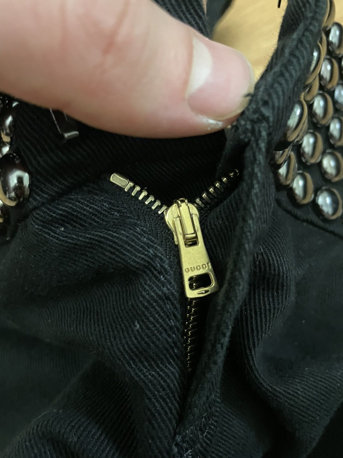 Gucci Gucci stud belted skinny low waist indie sleaze jeans Size 28" / US 6 / IT 42 - 12 Thumbnail