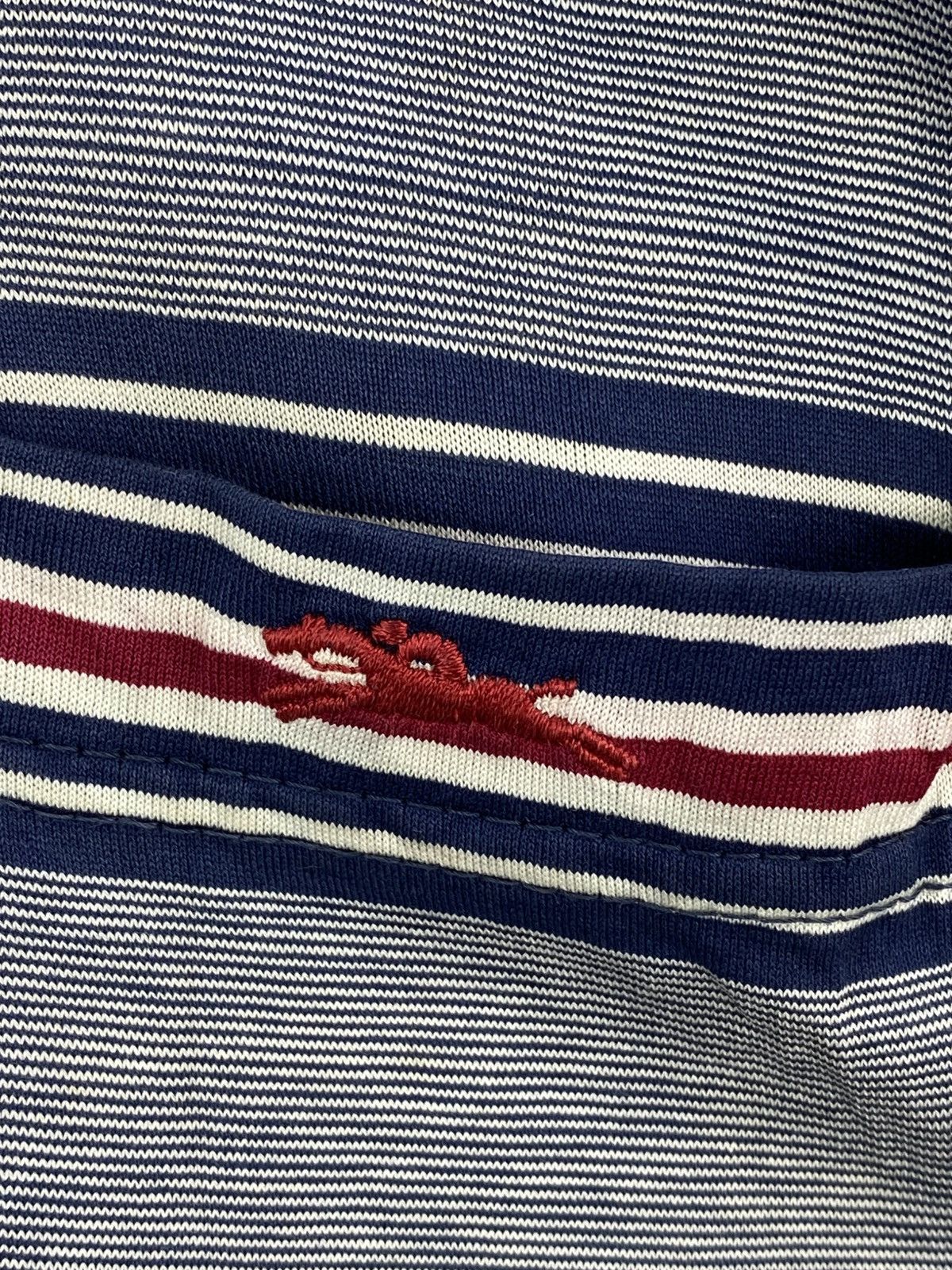 Longchamp Longchamp Horizontal Stripes Polo Tee Long Sleeve Size US M / EU 48-50 / 2 - 9 Thumbnail