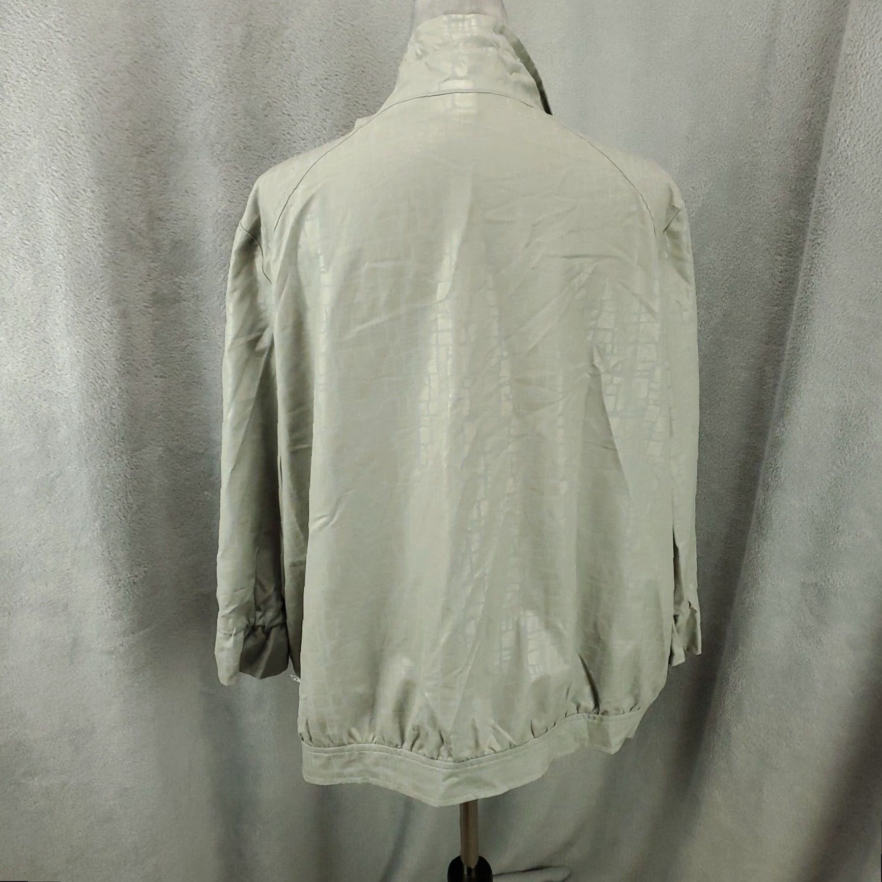 Vintage Chicos Zynergy Jacket Womens XL Adjustable Arms Neck Stretch Gray Full Zip Regular Jacket Size XL / US 12-14 / IT 48-50 - 2 Thumbnail