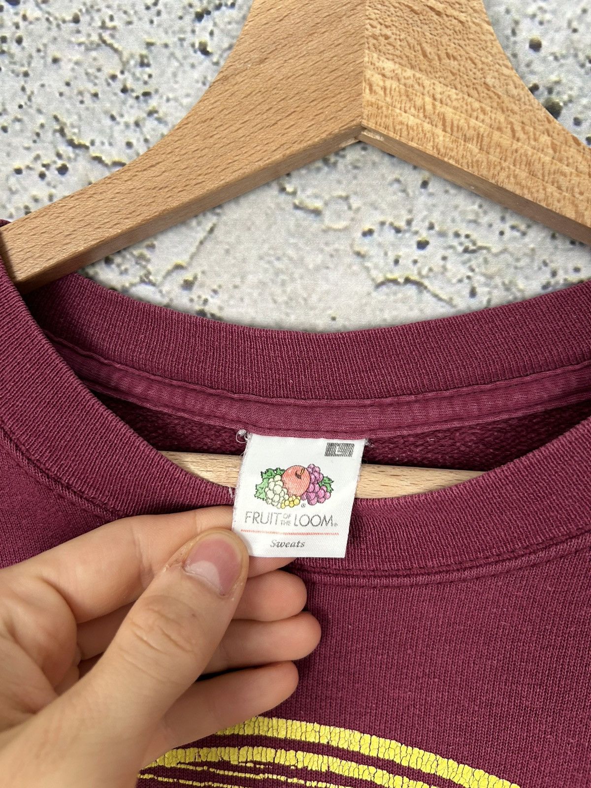 Vintage Vintage Annuit Coeptis USA Boxy Crewneck Burgundy 90s Y2K Size US L / EU 52-54 / 3 - 4 Thumbnail