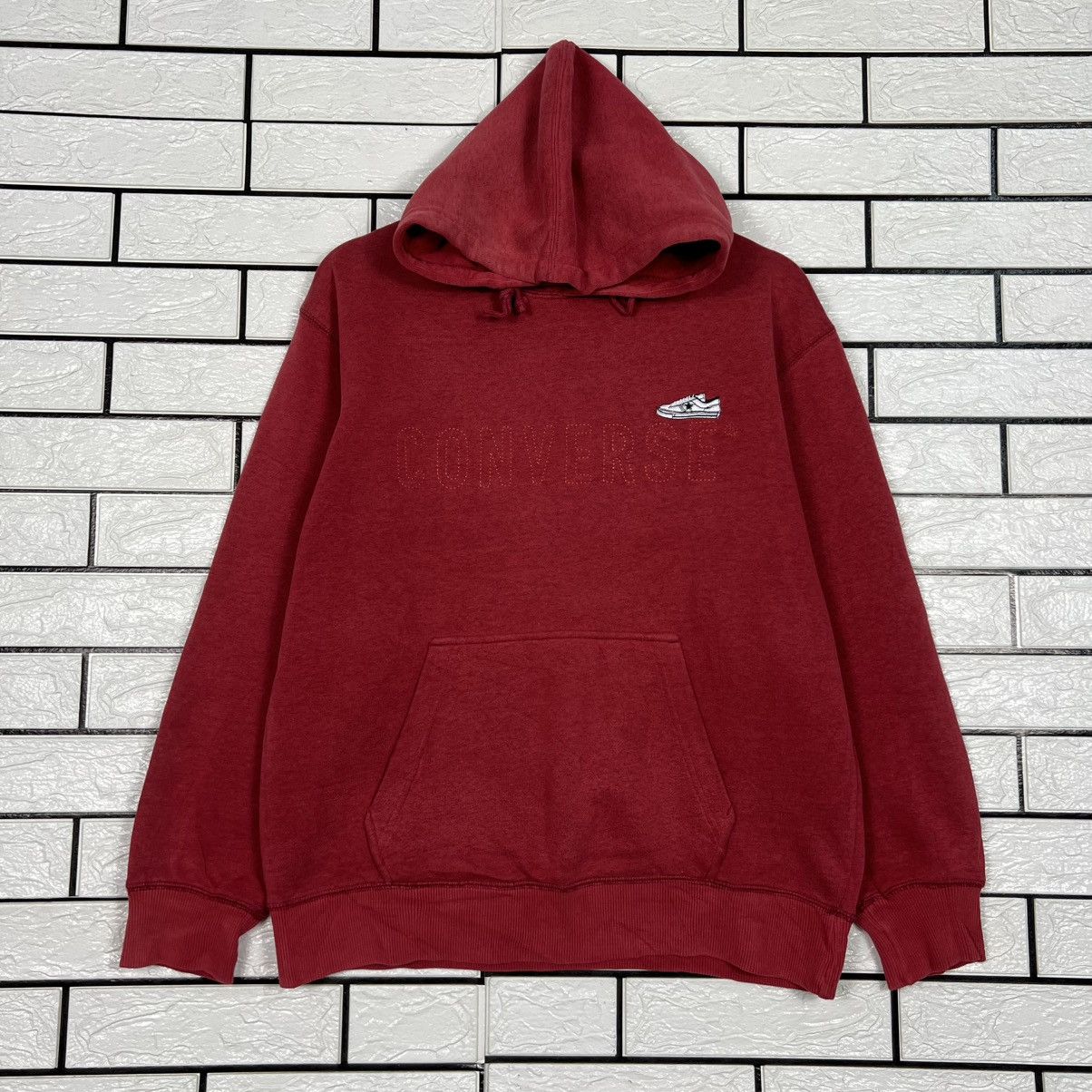 Converse CONVERSE Stitches Big Logo Pullover Hoodies #4233-C193 Size US S / EU 44-46 / 1 - 1 Thumbnail