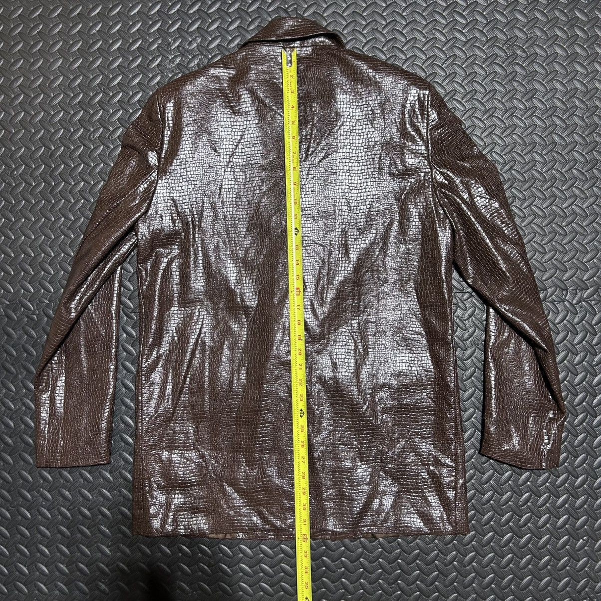 Other Reclaimed Vintage Faux Leather Blazer Crocodile Women’s 36” Size ONE SIZE - 12 Thumbnail