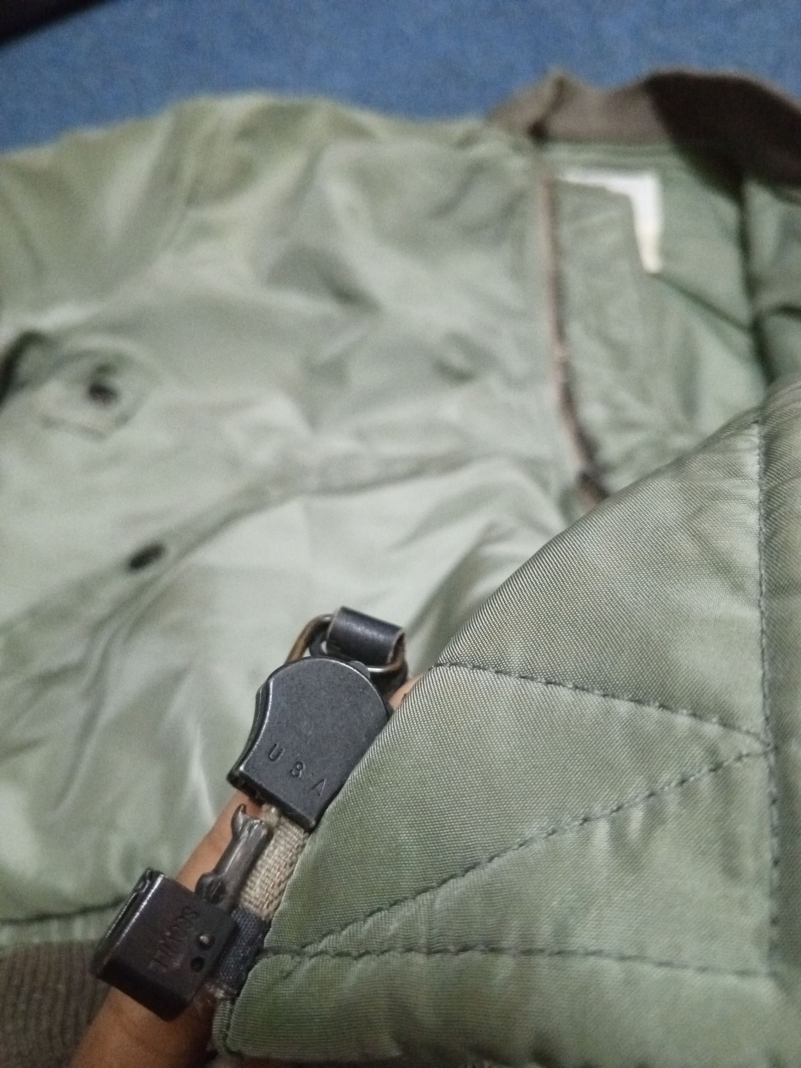 Vintage VINTAGE 90'S MA-1 BOMBER FLIGHT JACKET Size US XL / EU 56 / 4 - 10 Thumbnail