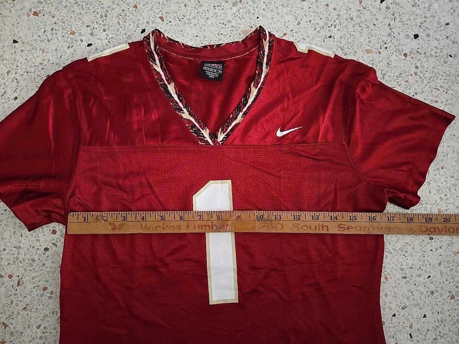 Nike Nike Youth Jersey 8-10 FSU FSU Seminoles Football #1 Size US M / EU 48-50 / 2 - 5 Thumbnail