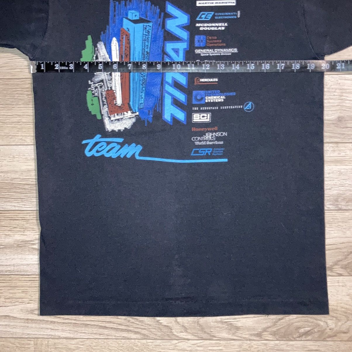 Other 80s 90s Screen Stars Team Titan U.S. Airforce NASA Tee Size US XL / EU 56 / 4 - 5 Thumbnail