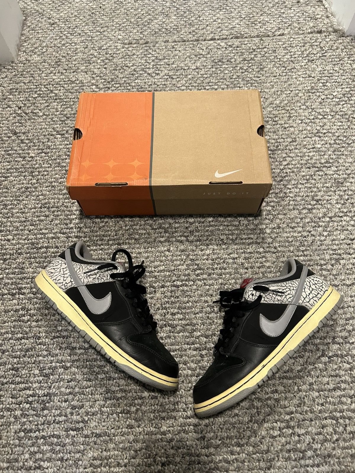 Jordan Brand Nike Dunk J-Pack "Black Cement" (2006) Size US 8 / EU 41 - 1 Thumbnail