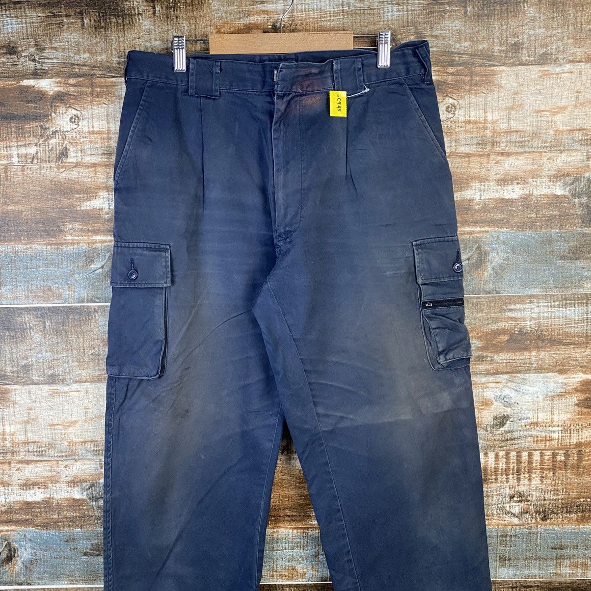 Japanese Brand DL Japanese Brand Blue Cargo Multipocket Pants #C945 Size US 32 / EU 48 - 2 Thumbnail