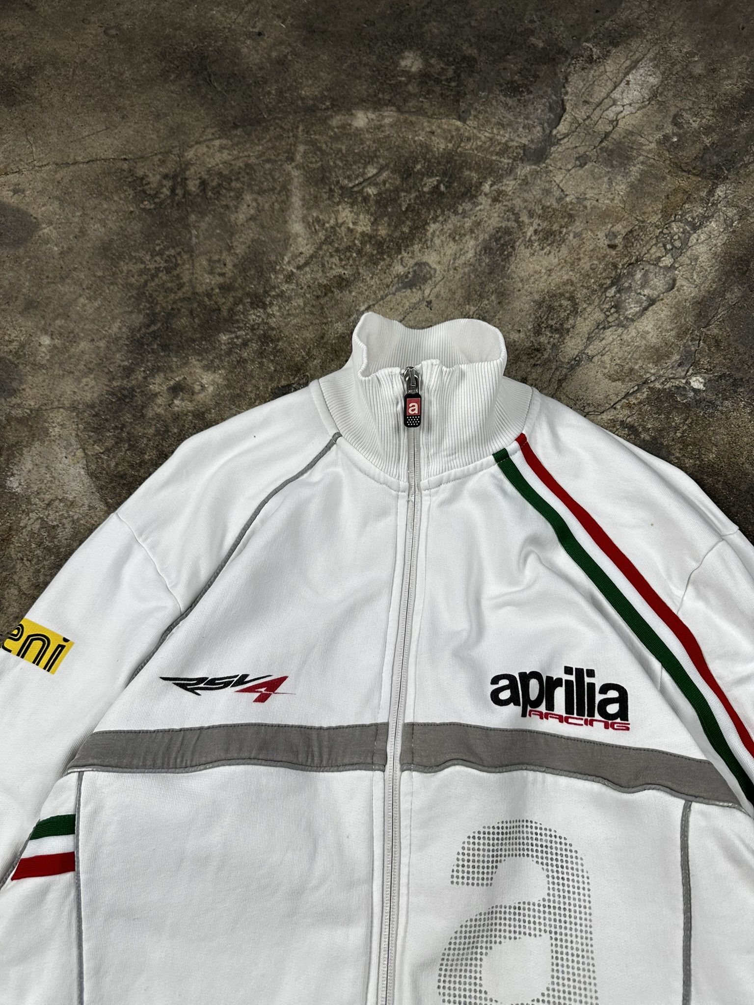Vintage 00s Vintage Aprilla Racing Zip Y2k Sweatshirt Size US XL / EU 56 / 4 - 6 Thumbnail