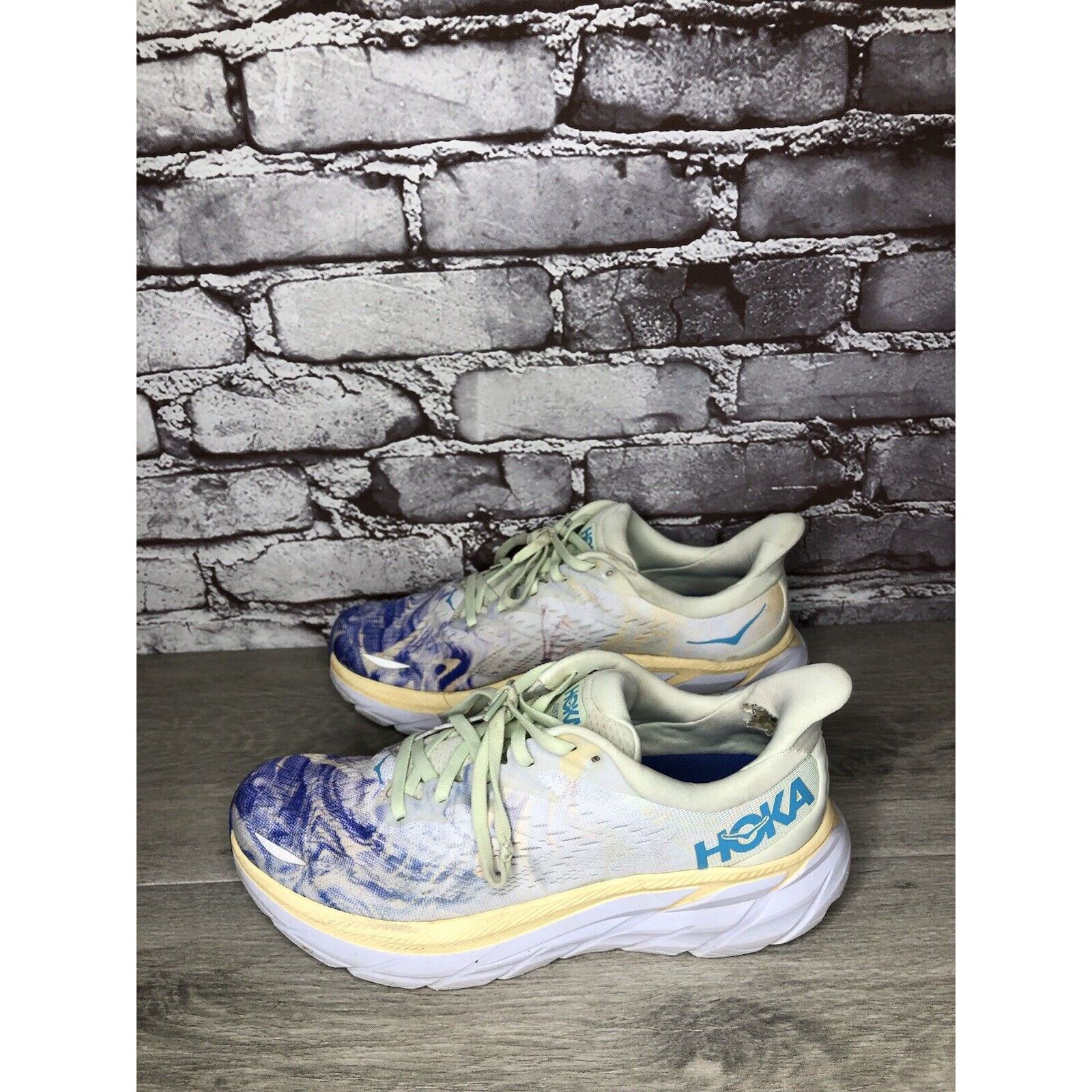 Hoka Hoka One One Clifton 8 Together Multi Color Fabric Lace Runn Size US 7.5 / EU 40-41 - 22 Thumbnail